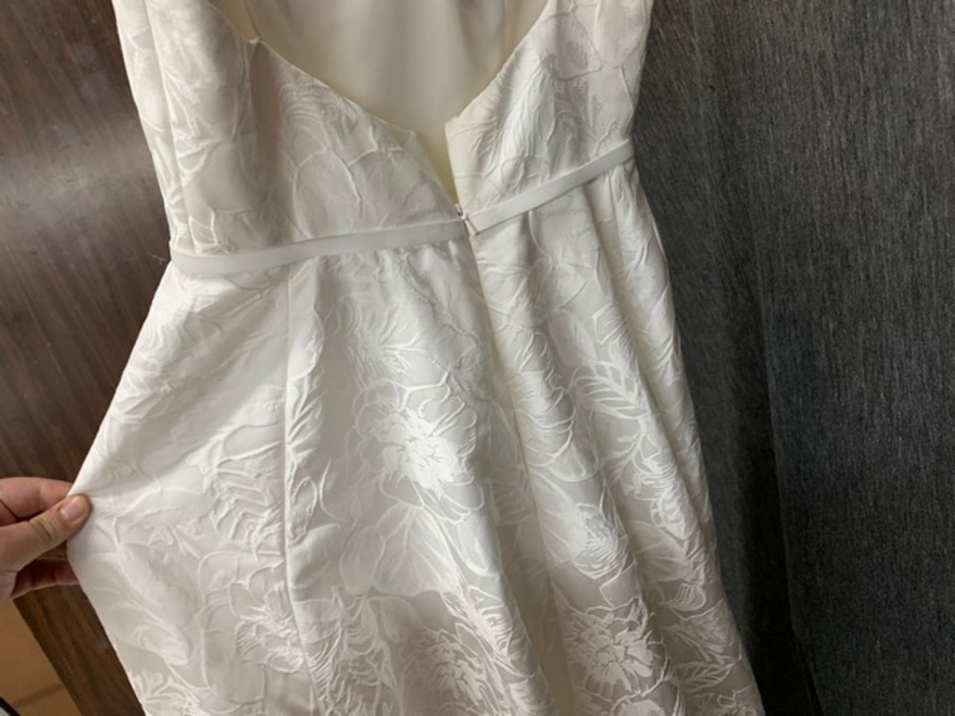 WEDDING DRESS - LIANCARLO / WHITE FLORAL / SIZE 6 - Image 3 of 3