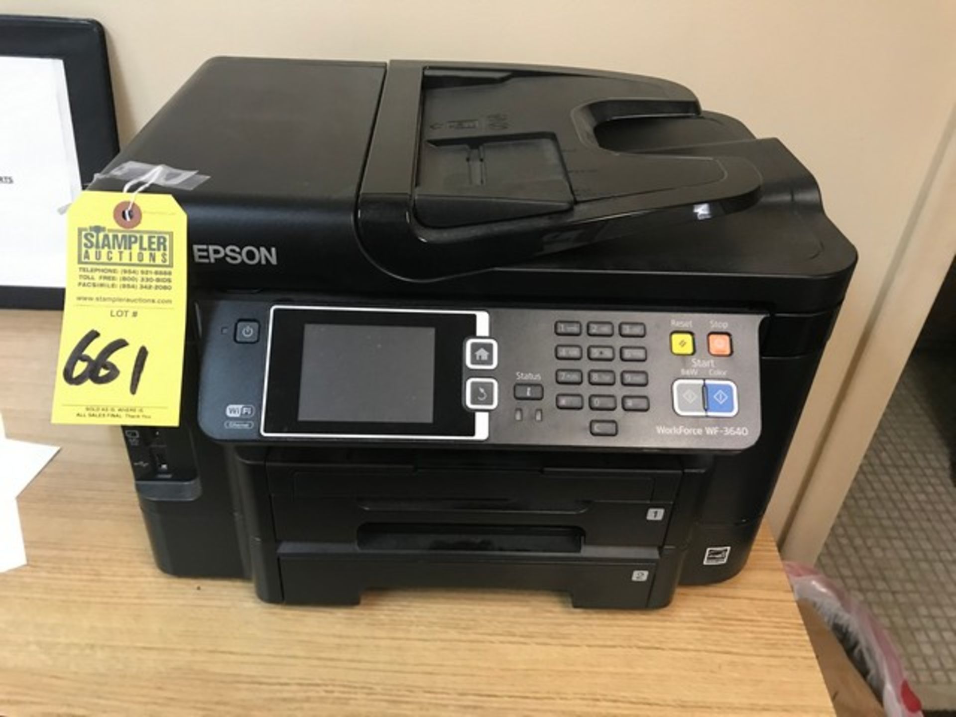 EPSON WORKFORCE WF3640 PRINTER