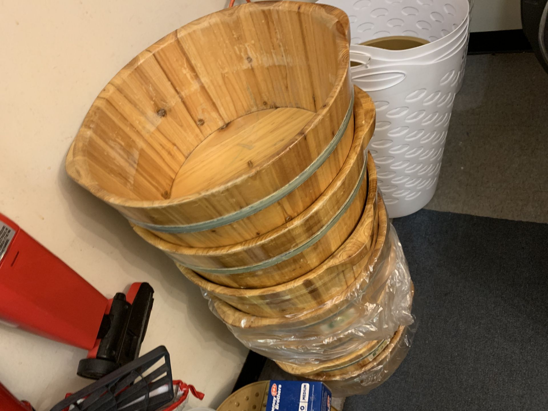 ASSORTED A+A WOOD SPA BUCKETS