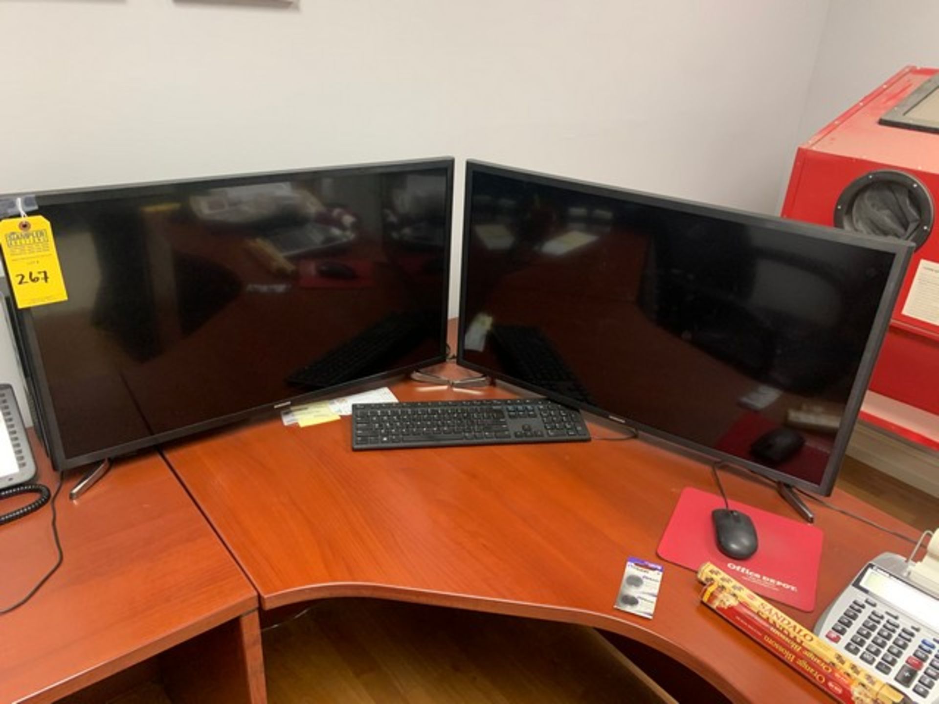 DELL COMPUTER SYSTEM WITH 2 SAMSUNG MONITORS, KEYBOARD & MOUSE