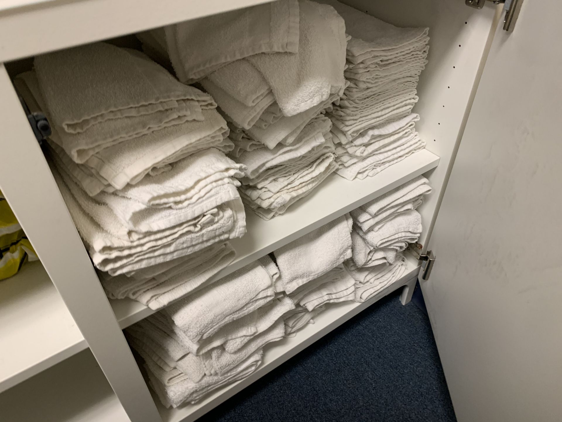 LOT TOWELS (ON RACKS, IN CABINETS, ETC) - Image 4 of 4