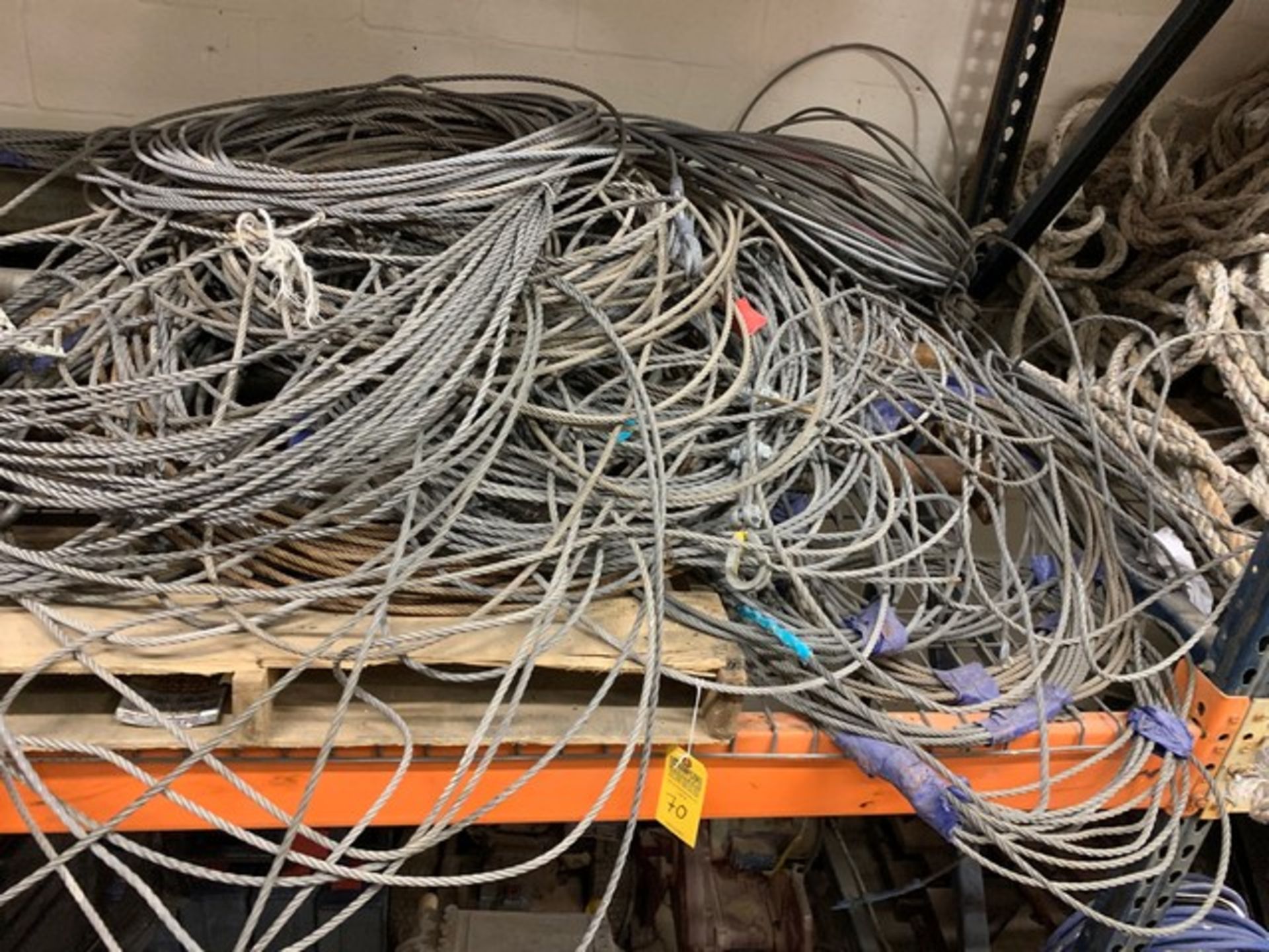 LARGE LOT BRAIDED STEEL CABLE