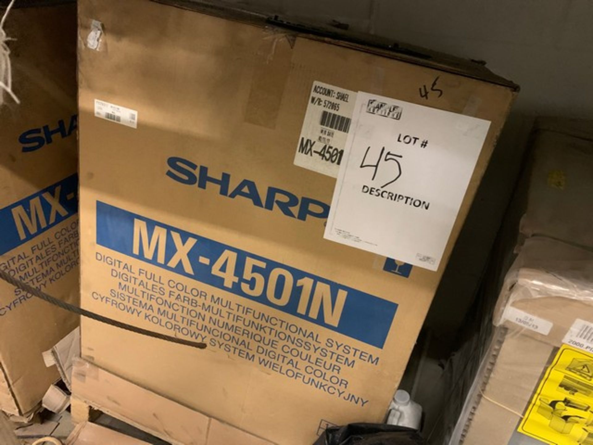 SHARP MX-4501N COPIER (NEW IN BOX)