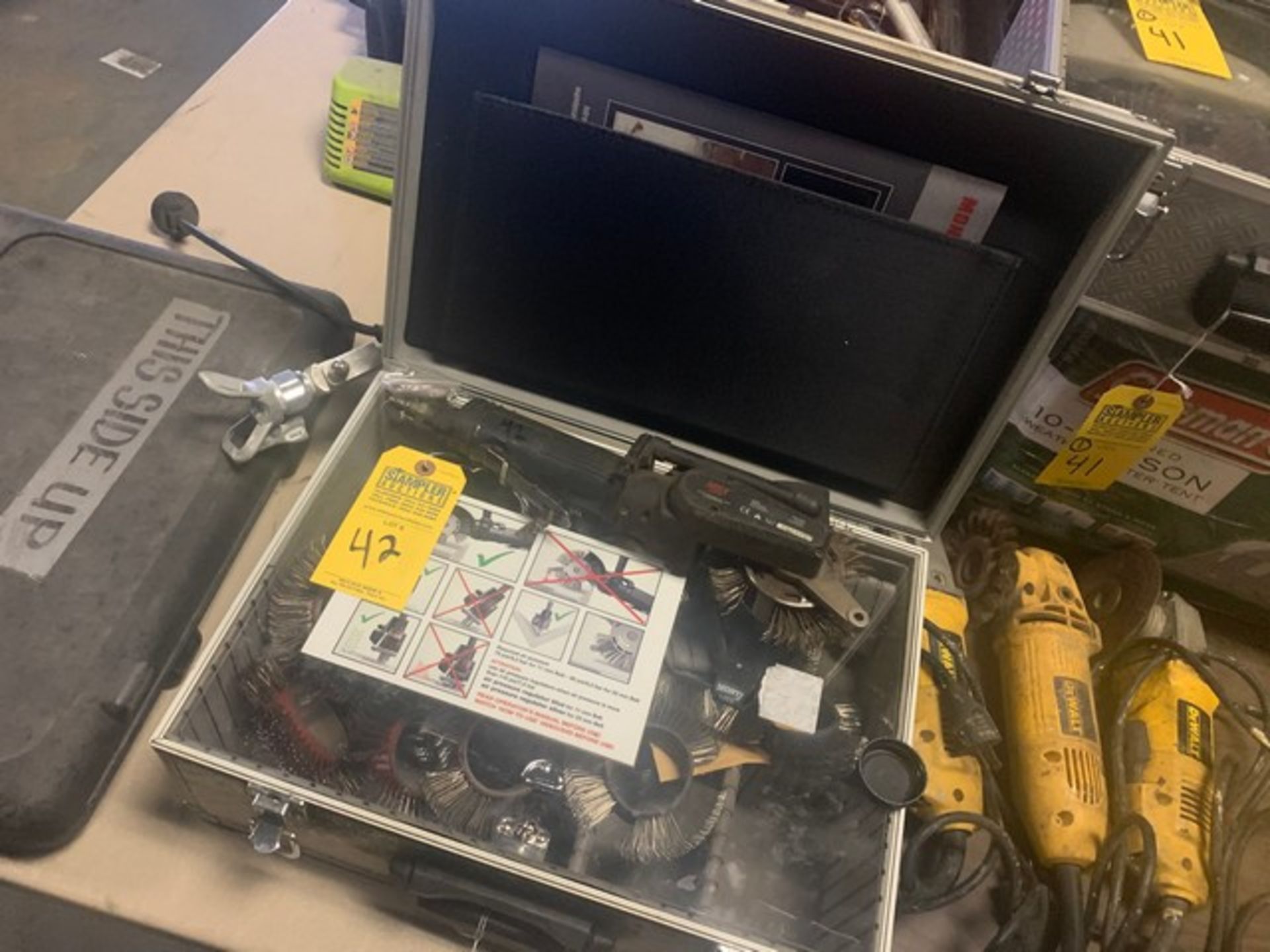 MBX SURFACE TECHNOLOGIES 3500X BLASTER WITH CASE & ASSORTED ATTACHMENTS