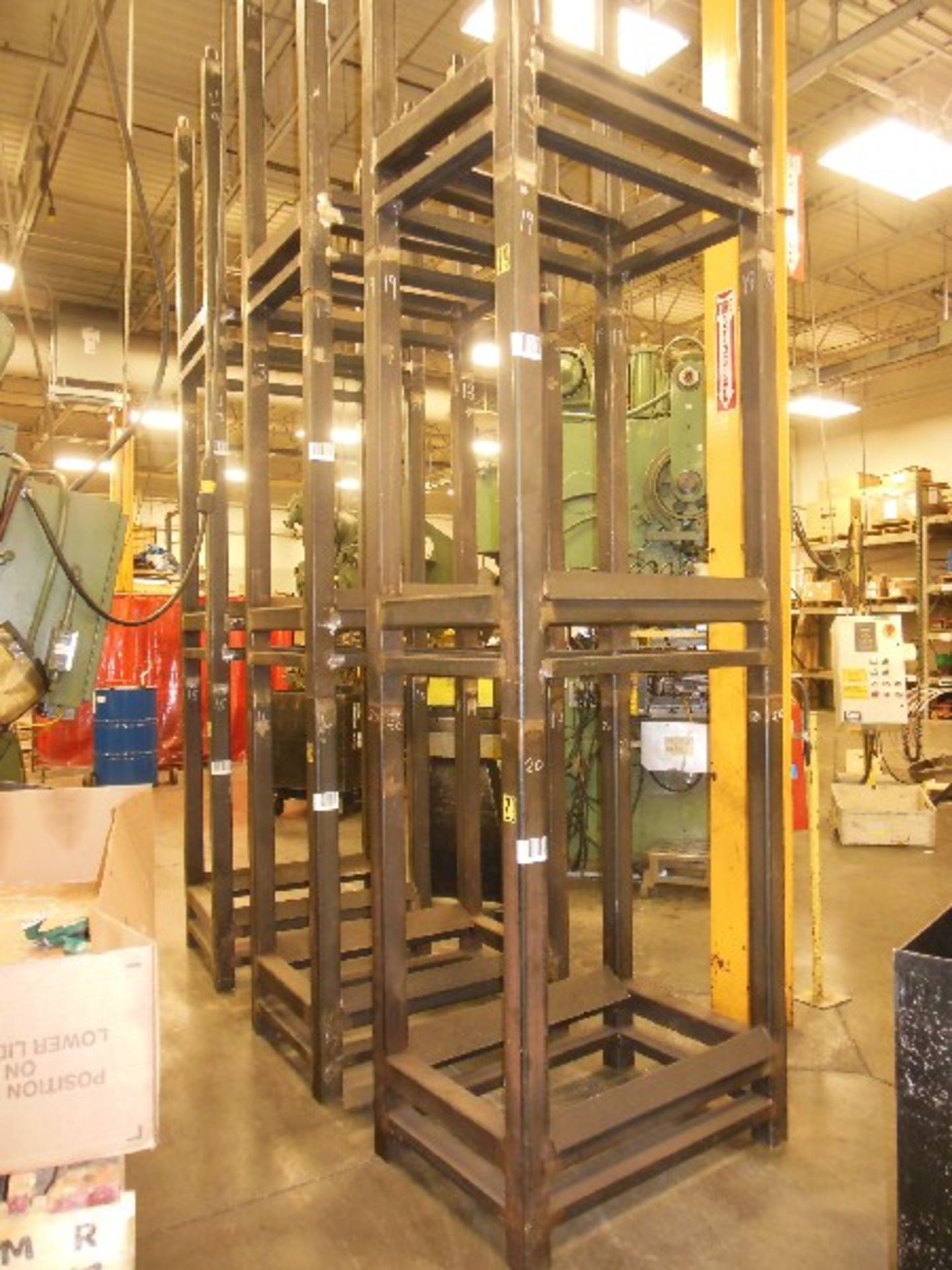 (9) STACKABLE COIL STORAGE RACKS: 36” X 30”W X 26”D