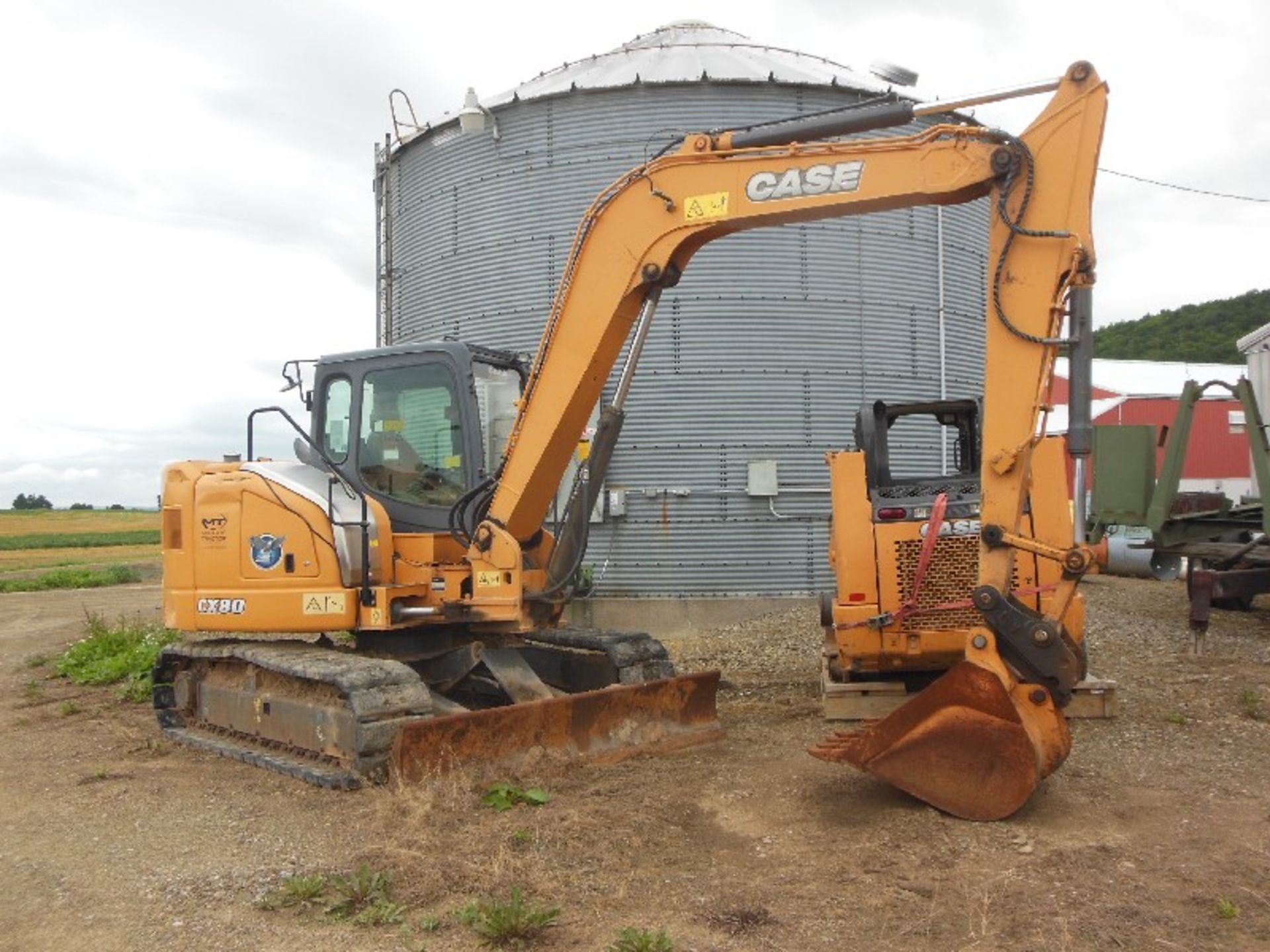 2012 Case Model CX80 Excavator W/ Blade (2777 Hrs.), S/N NCSLB7346, 42” Bucket, Blade, Has Dents,