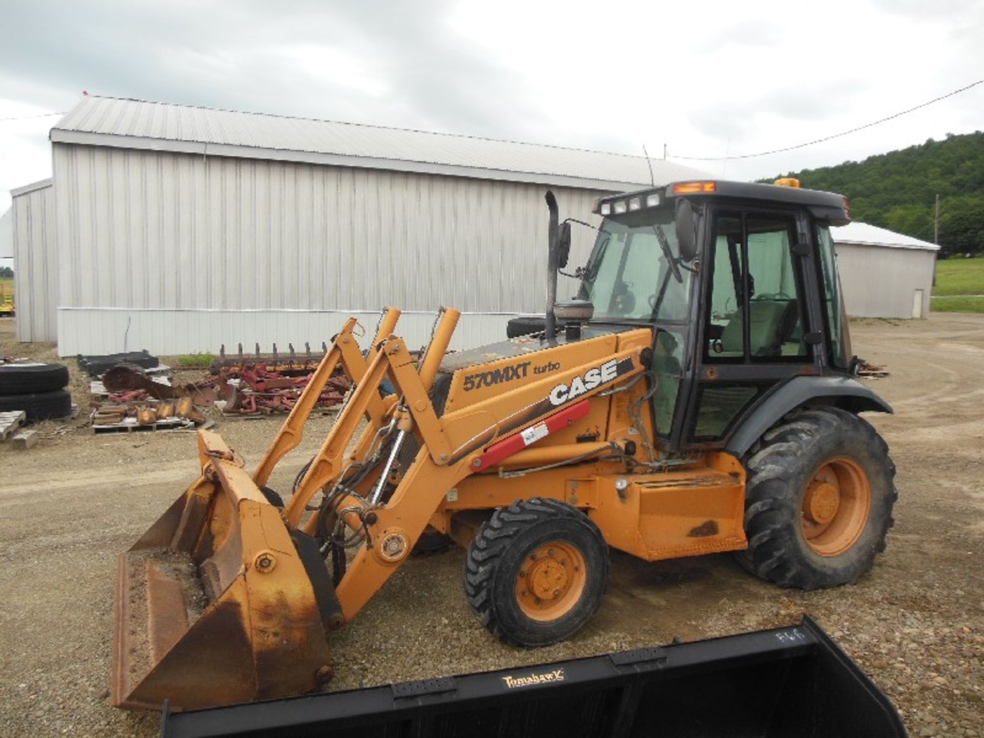 2005 Case Tractor Loader Model 570MXT, S/N JJG0302374 (3023 Hrs.), w/ Weights, 4WD, 4-1 Bucket, - Image 2 of 4