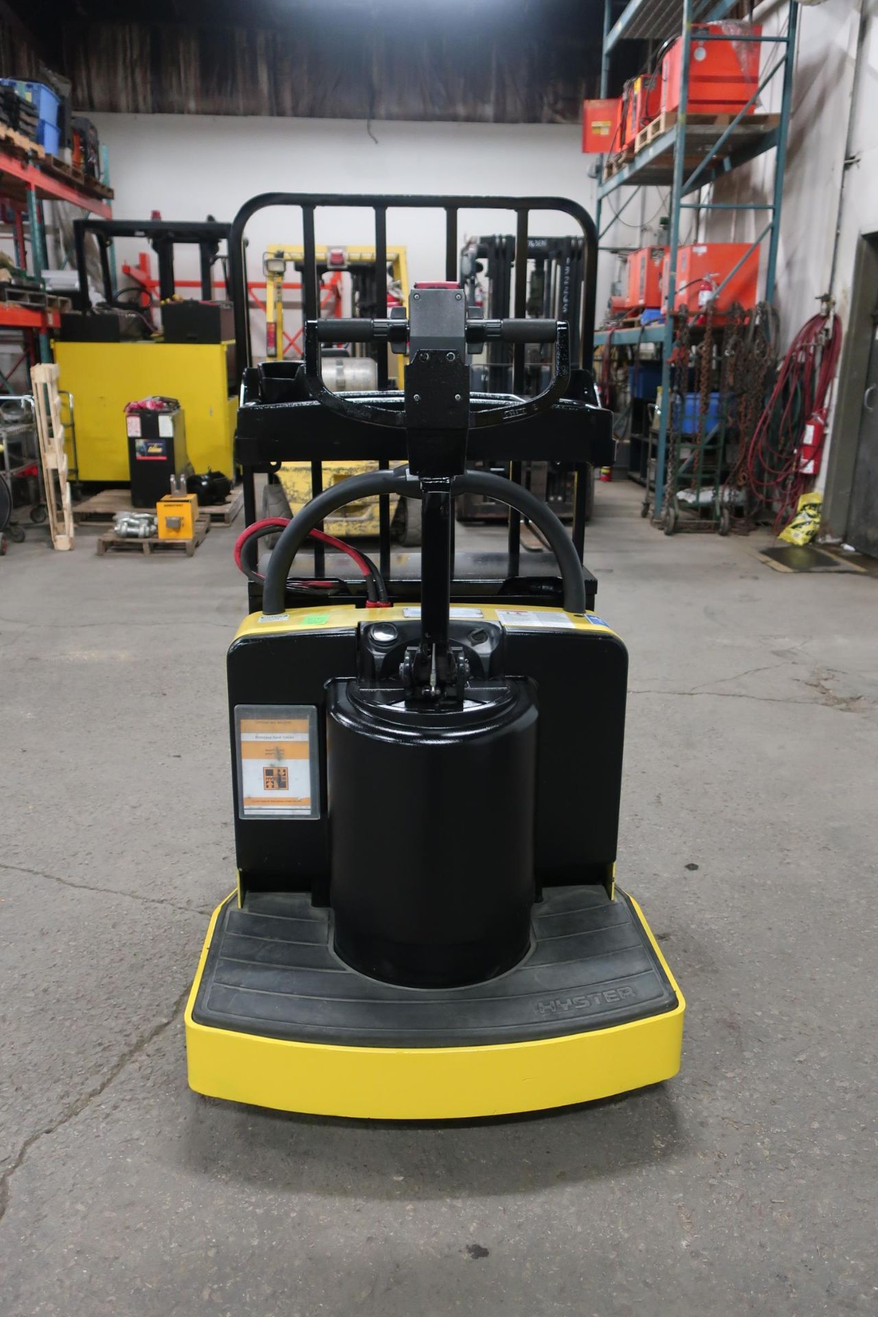 2013 Hyster Walk Behind Powered Pallet Cart 8 foot forks and 8000lbs capacity Walkie Electric unit - Image 2 of 3