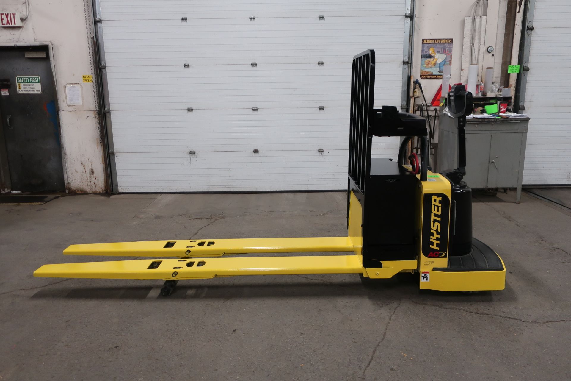 2013 Hyster Walk Behind Powered Pallet Cart 8 foot forks and 8000lbs capacity Walkie Electric unit