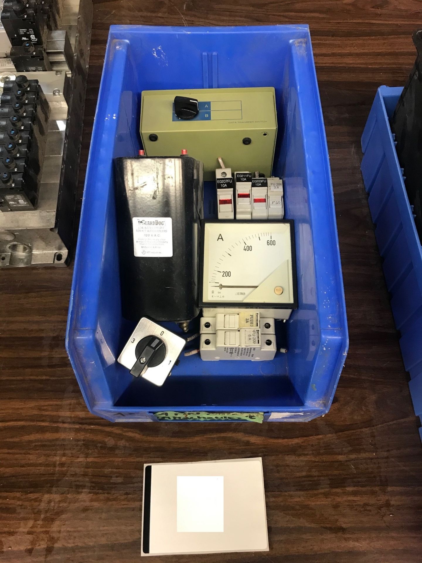 i. Fuse holders, data transfer switch, large limit switch, misc electrical