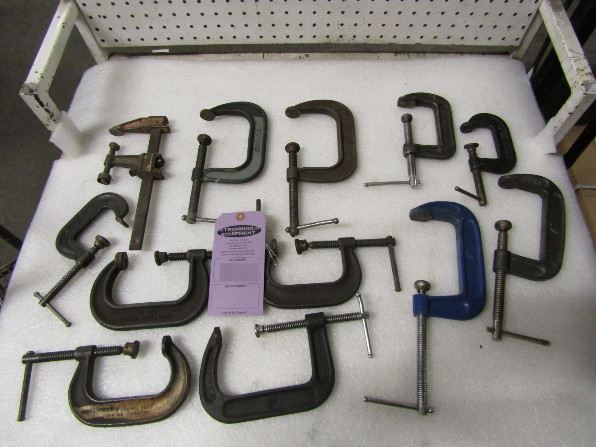 Lot of Used C-Clamps