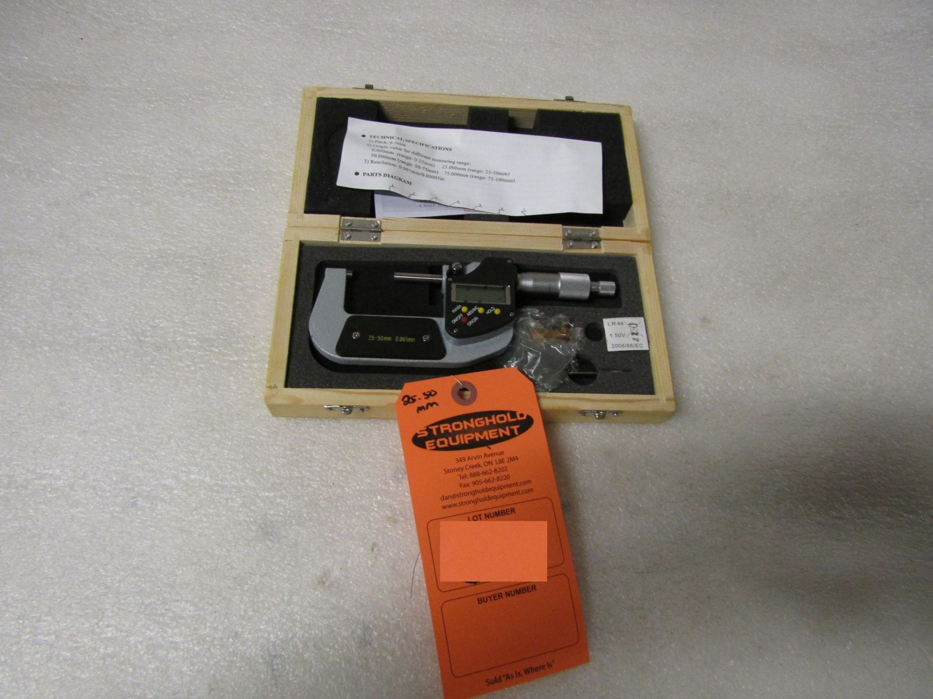 Mint 1-2" / 25-50mm Digital Micrometer in case BRAND NEW