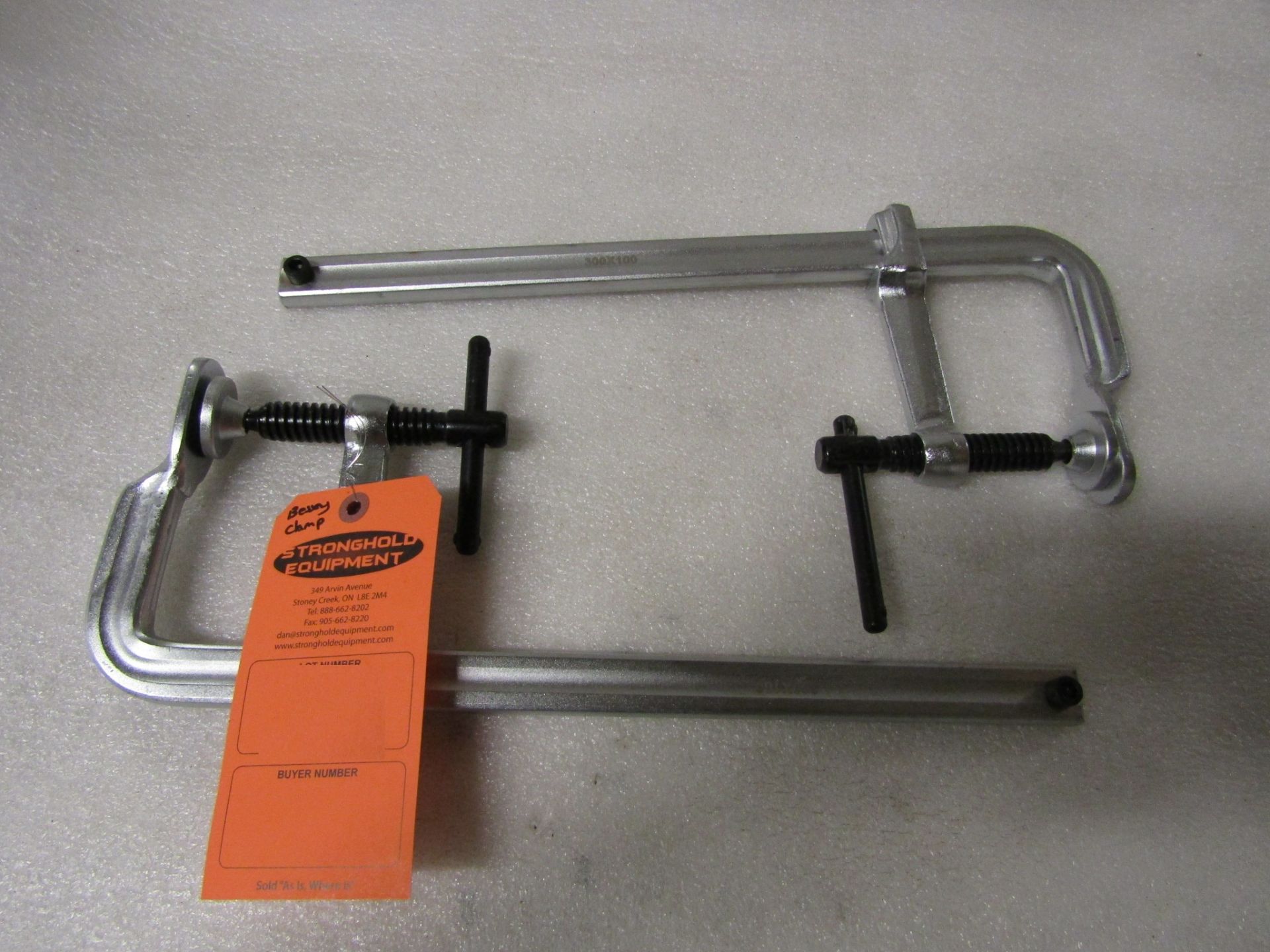 Lot of 2 MINT BESSEY style F-CLAMPS - UNUSED-NEW