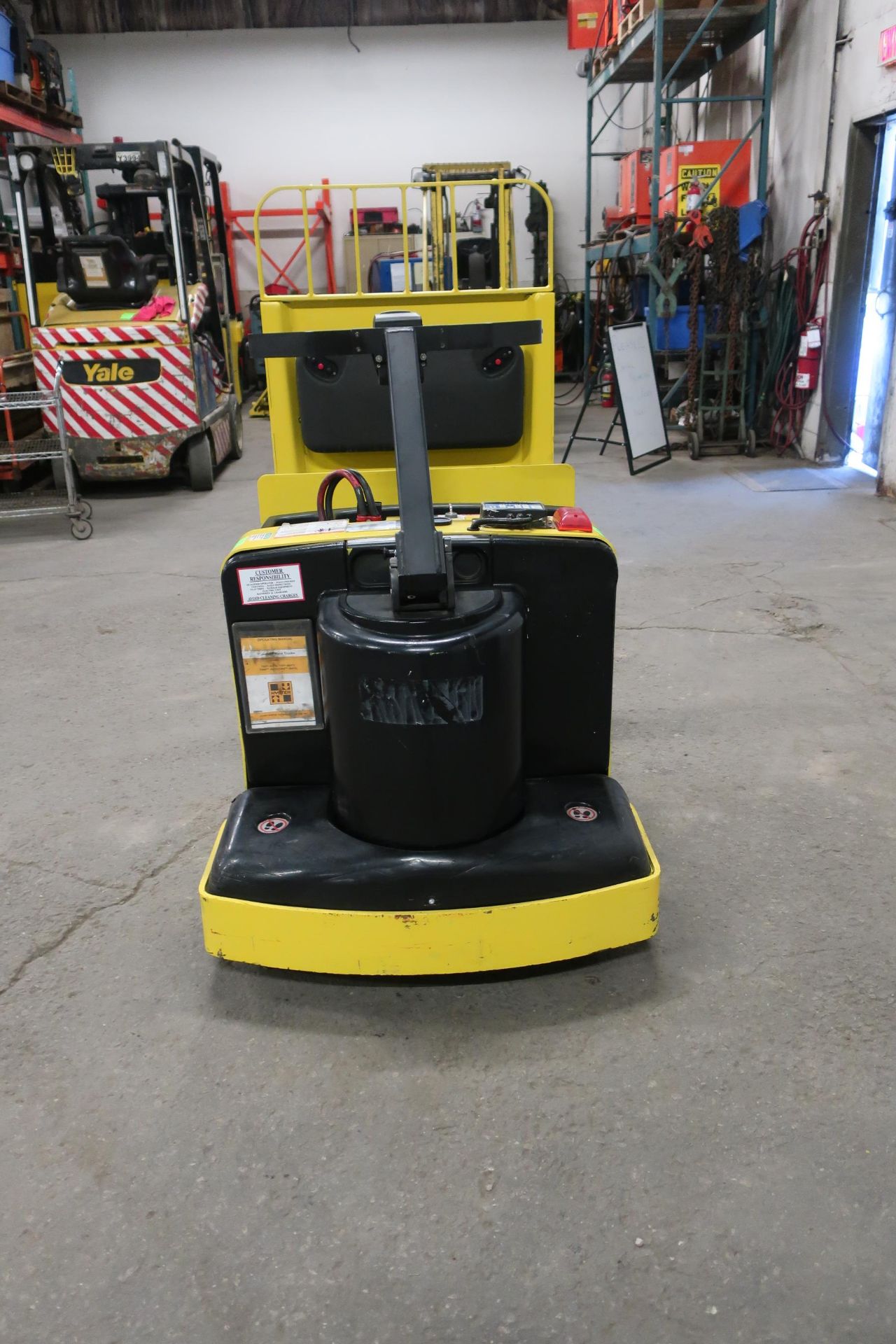 2012 Hyster Walk Behind Powered Pallet Cart 8 foot forks and 8000lbs capacity Walkie Electric unit - Image 2 of 2