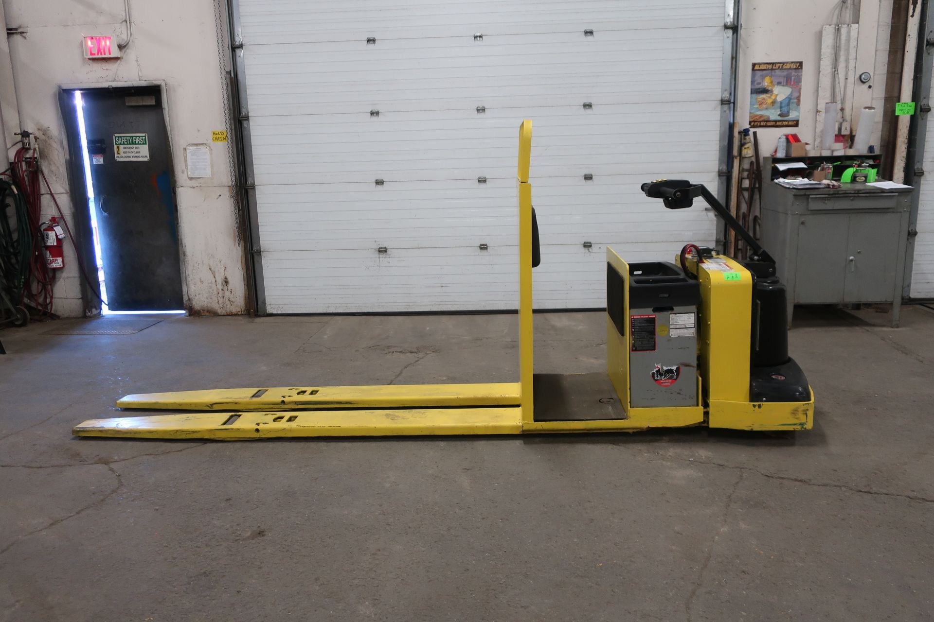 2012 Hyster Walk Behind Powered Pallet Cart 8 foot forks and 8000lbs capacity Walkie Electric unit