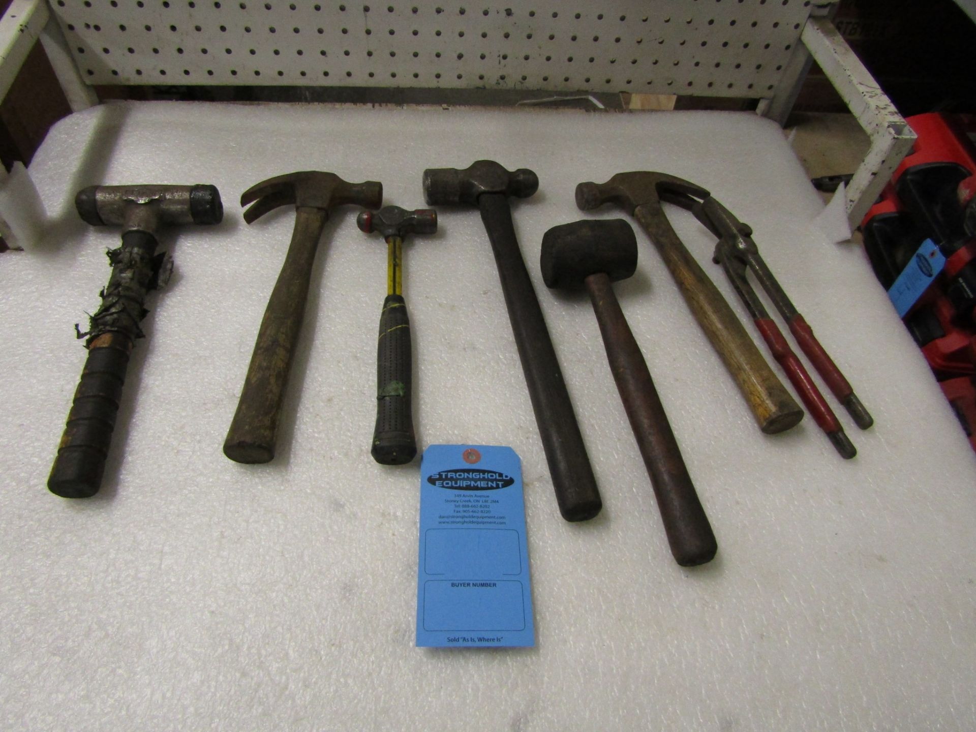 Lot of Hammers and Mallets