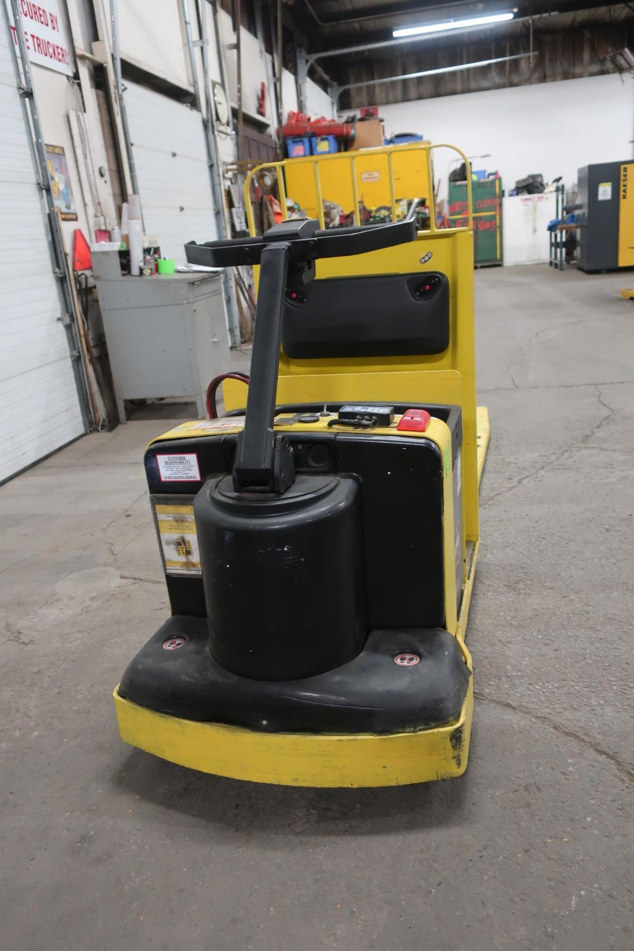 2012 Hyster Walk Behind Powered Pallet Cart 8 foot forks and 8000lbs capacity Walkie Electric unit - Image 2 of 2
