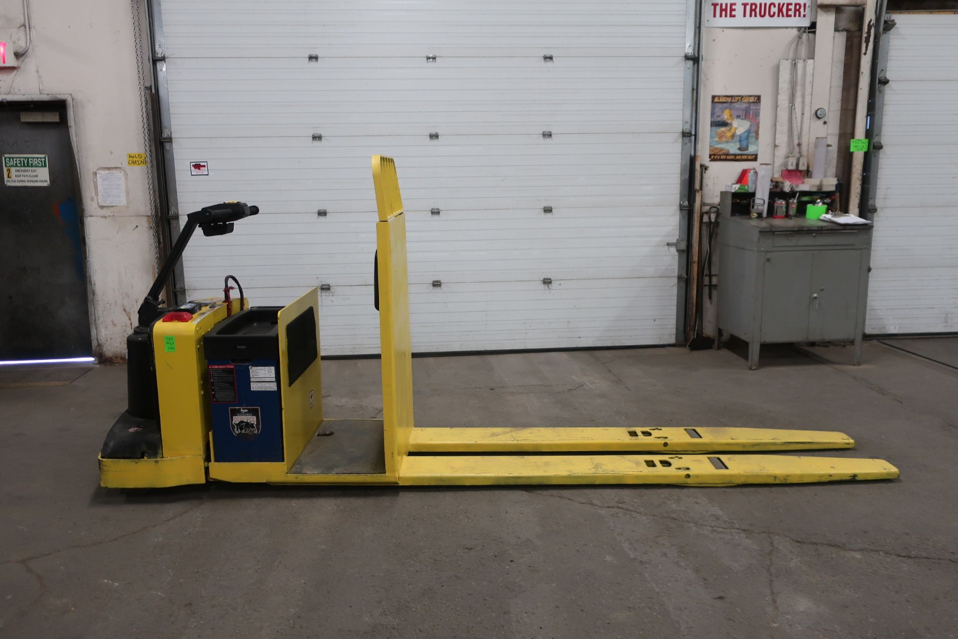 2012 Hyster Walk Behind Powered Pallet Cart 8 foot forks and 8000lbs capacity Walkie Electric unit