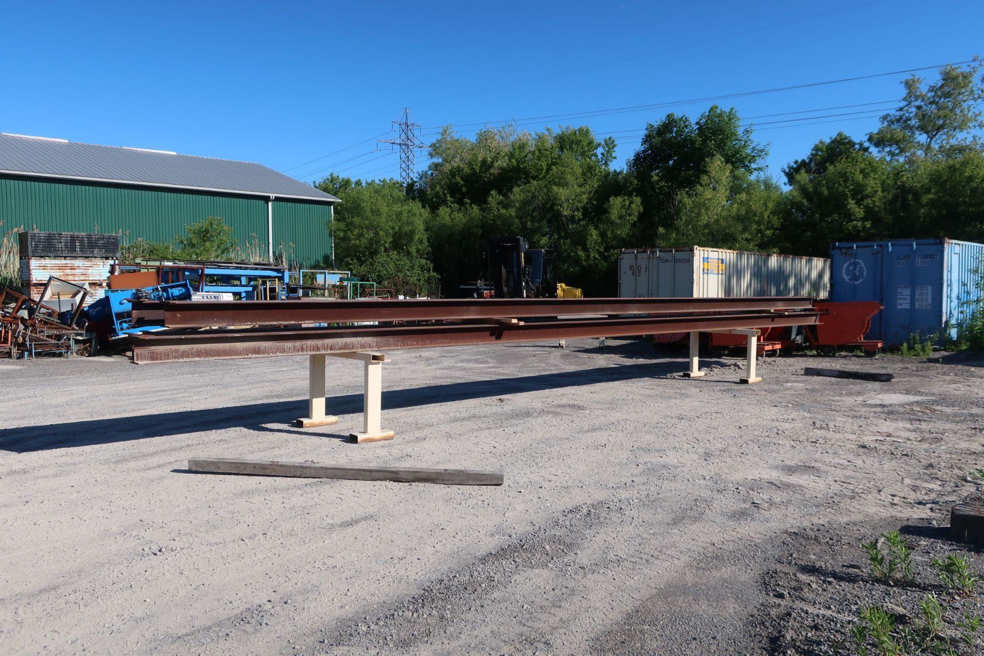 Lot of 5 (5 beams total) 40' Long each - 200' total - 8x8" - 1/2" flange, 3/8" web