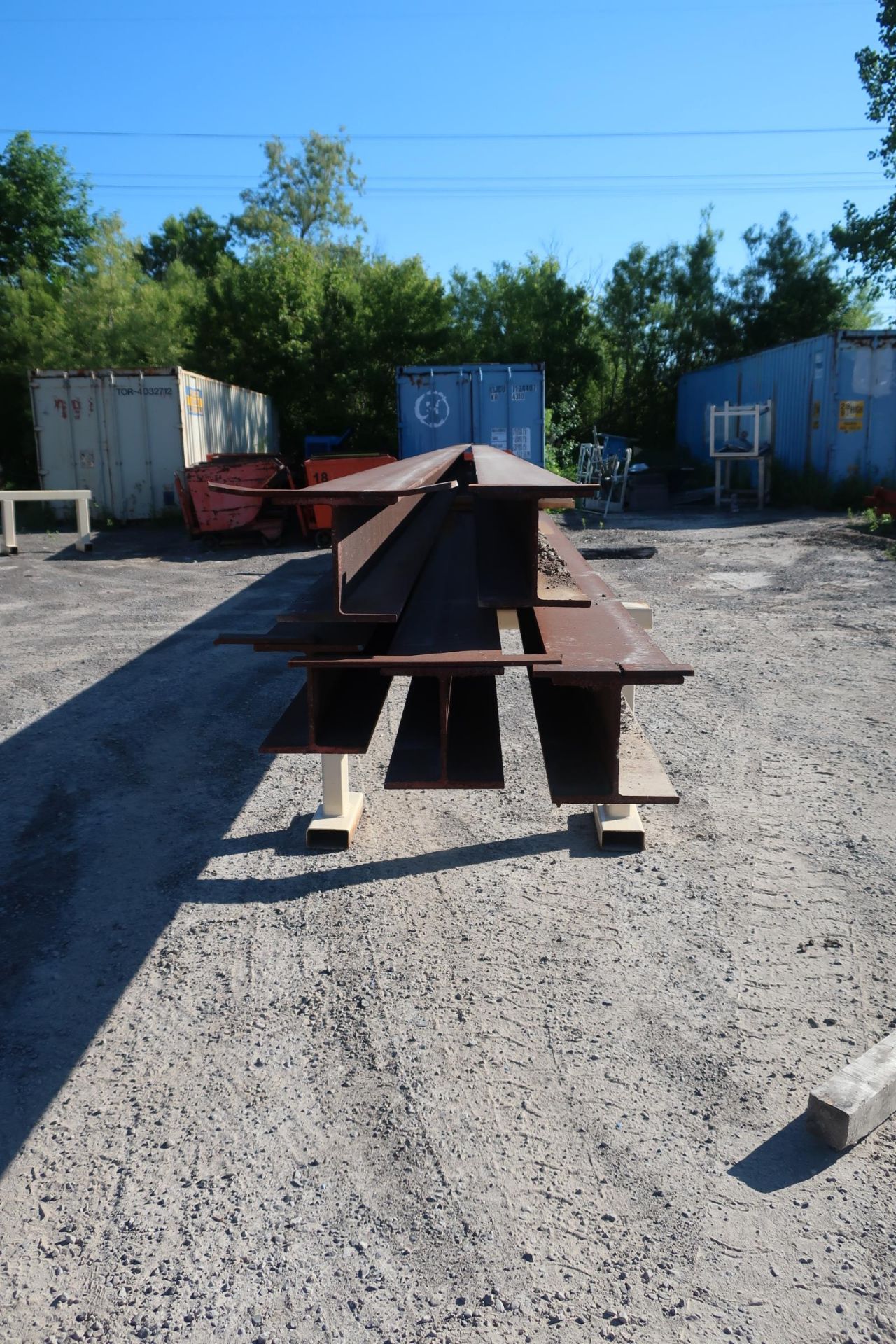 Lot of 5 (5 beams total) 40' Long each - 200' total - 8x8" - 1/2" flange, 3/8" web - Image 2 of 2