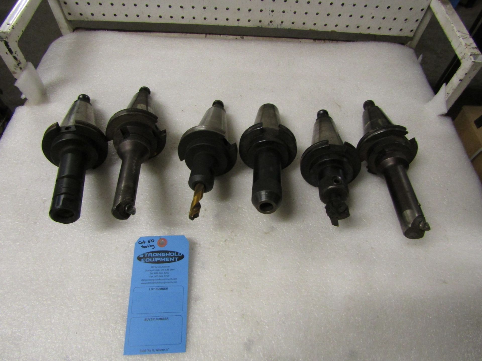 Lot of 6 (6 units) CAT50 CNC tooling