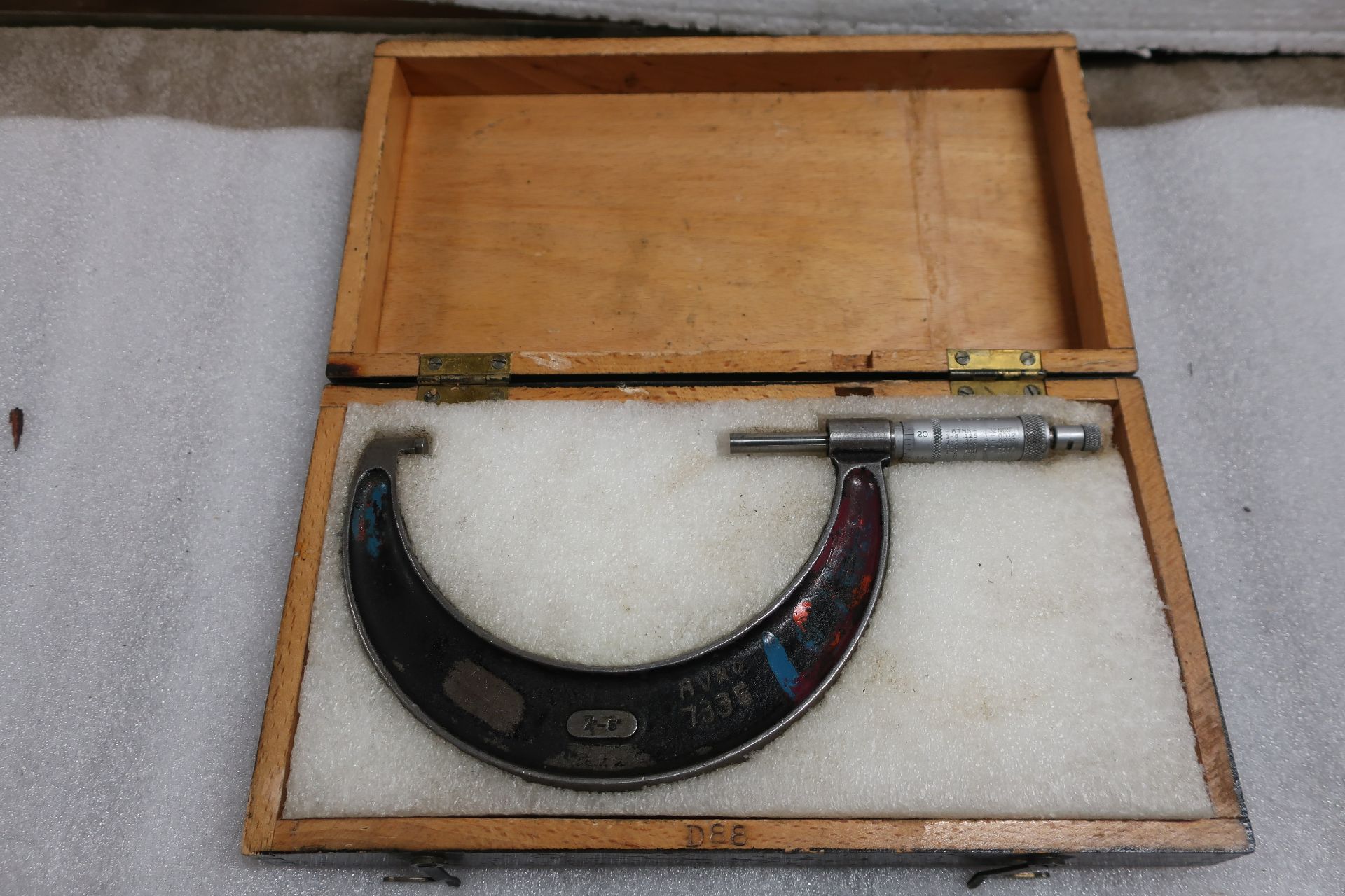 Lot of 2 (2 units) Matrix Three-Flute Tap Comparator Measuring gauge & 4-5" Outside micrometer in - Image 3 of 3