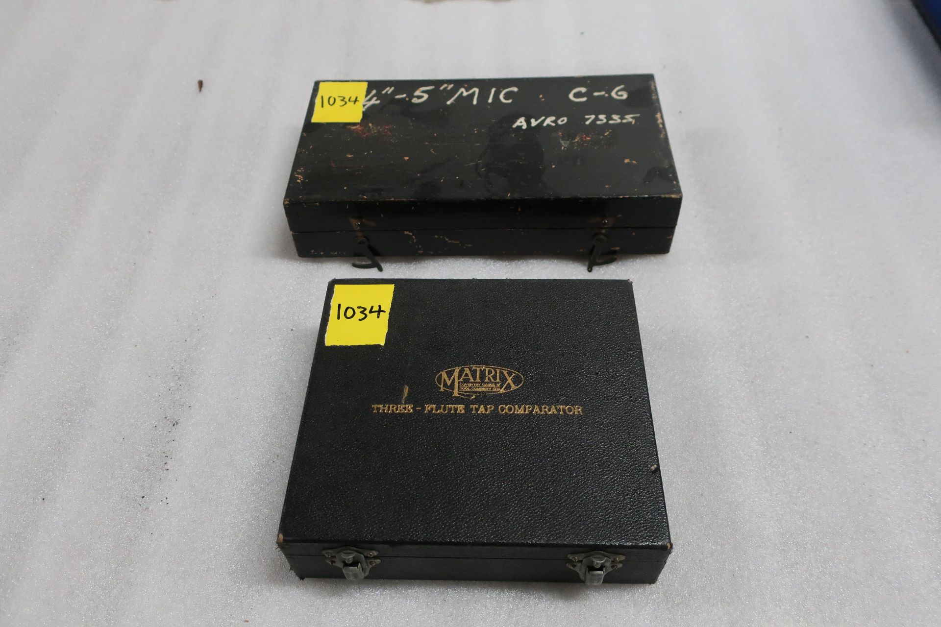 Lot of 2 (2 units) Matrix Three-Flute Tap Comparator Measuring gauge & 4-5" Outside micrometer in - Image 2 of 3