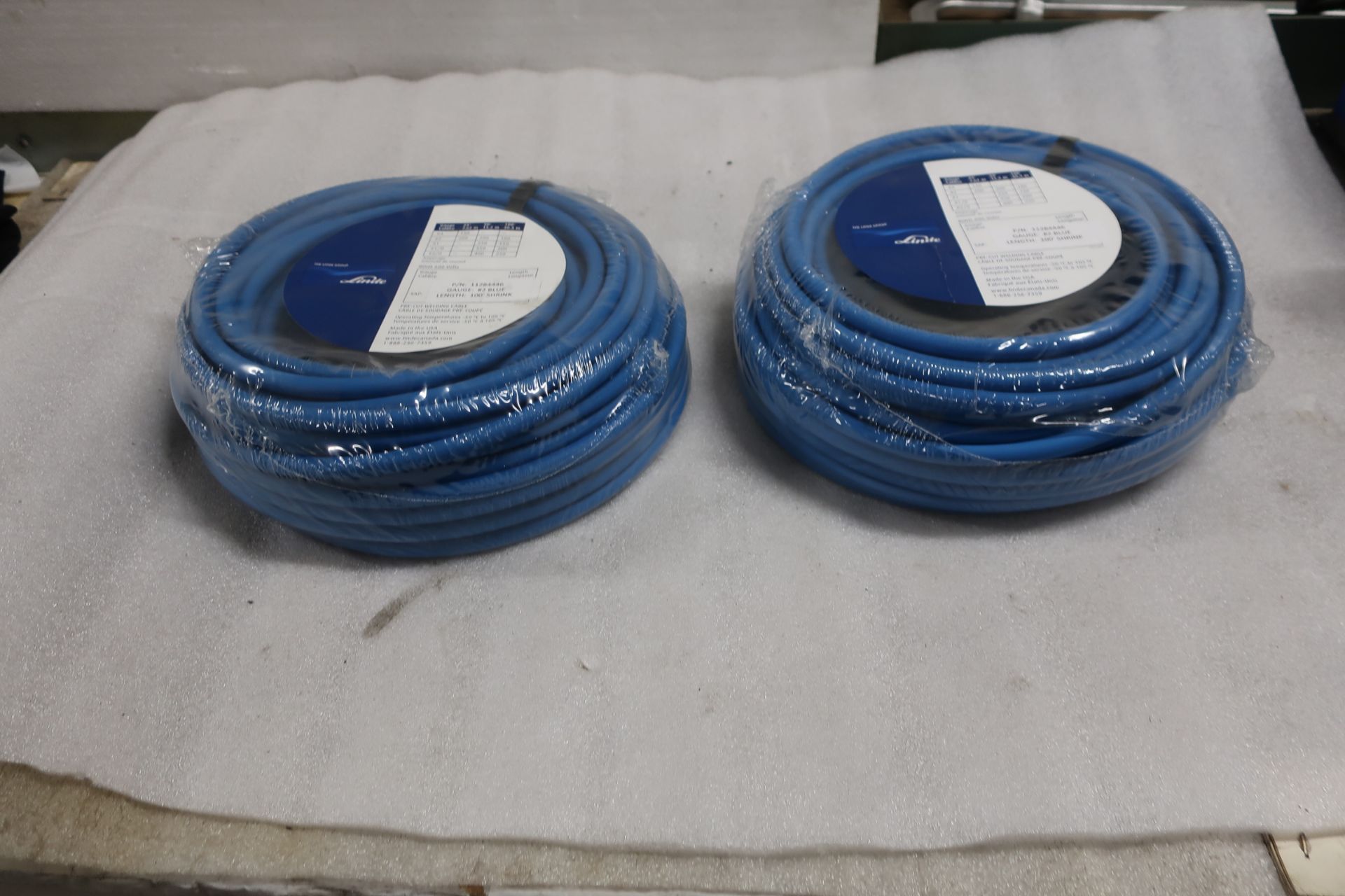 Lot of 2 (2 units) Linde Pre-Cut Welding Cable 100 foot length EACH NEW