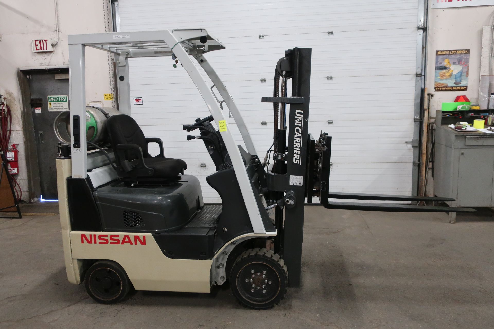 FREE CUSTOMS - 2013 Nissan Unicarrier 4300lbs Capacity Forklift - LPG (propane) (no propane tank