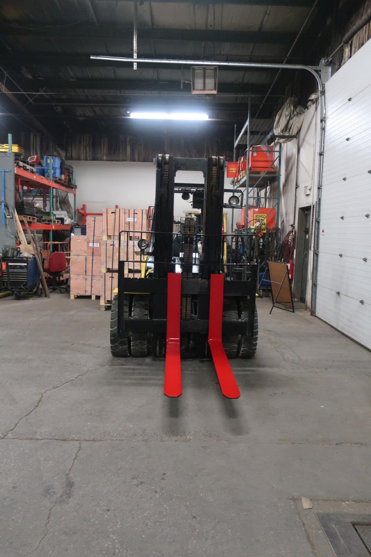 FREE CUSTOMS - Hyster 9000lbs Capacity OUTDOOR Forklift Diesel DUAL FRONT TIRES with 3-stage - Image 2 of 2