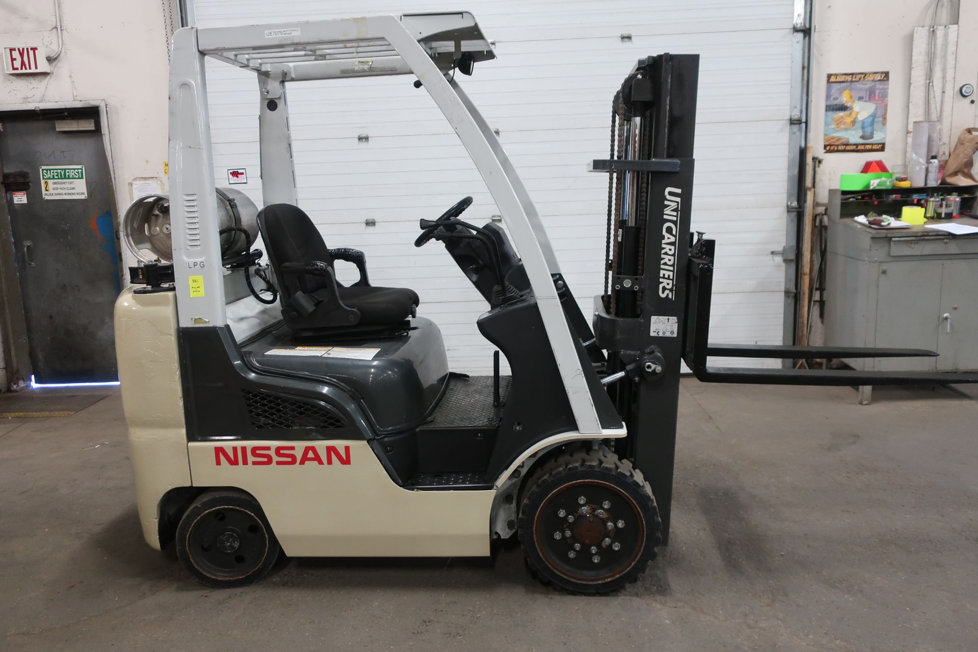 FREE CUSTOMS - 2013 Nissan Unicarrier 4300lbs Capacity Forklift - LPG (propane) (no propane tank