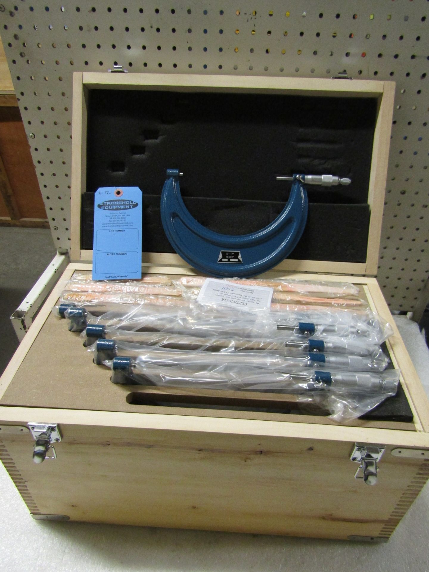 MINT 6-12" / 150-300mm Micrometer Set in case with standard calibration rods