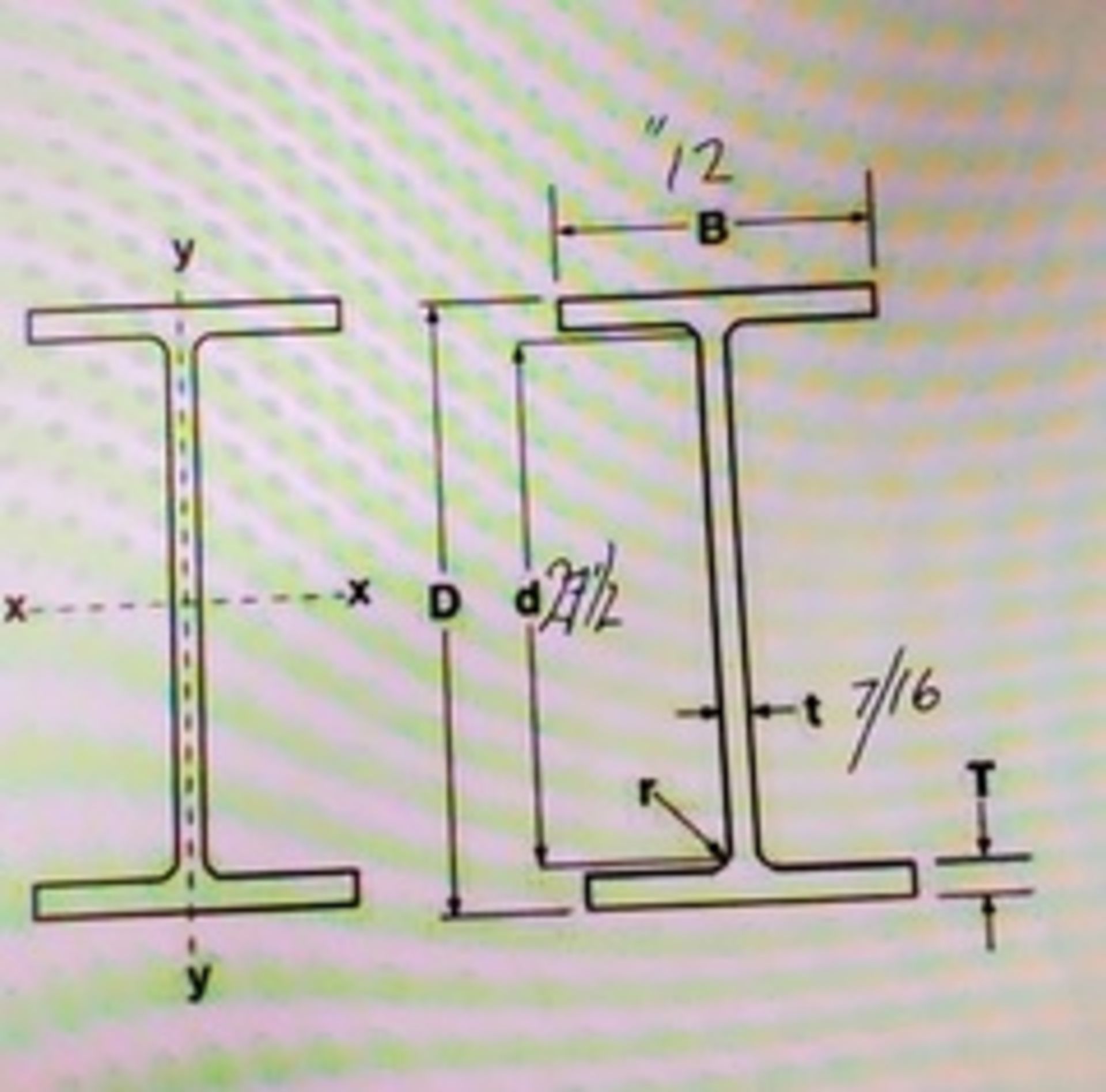 Lot of 5 (5 beams total) 50' Long each - 250' total - 33.5" x 12" x7/16" thickness - Image 2 of 2