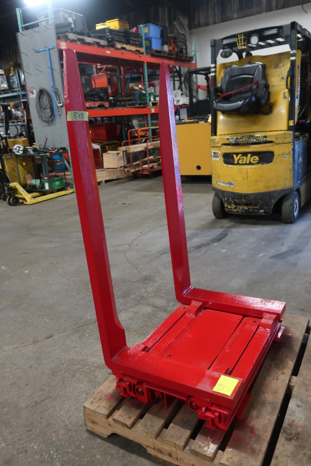 Forklift Forks 55" Long 5" wide with Positioner