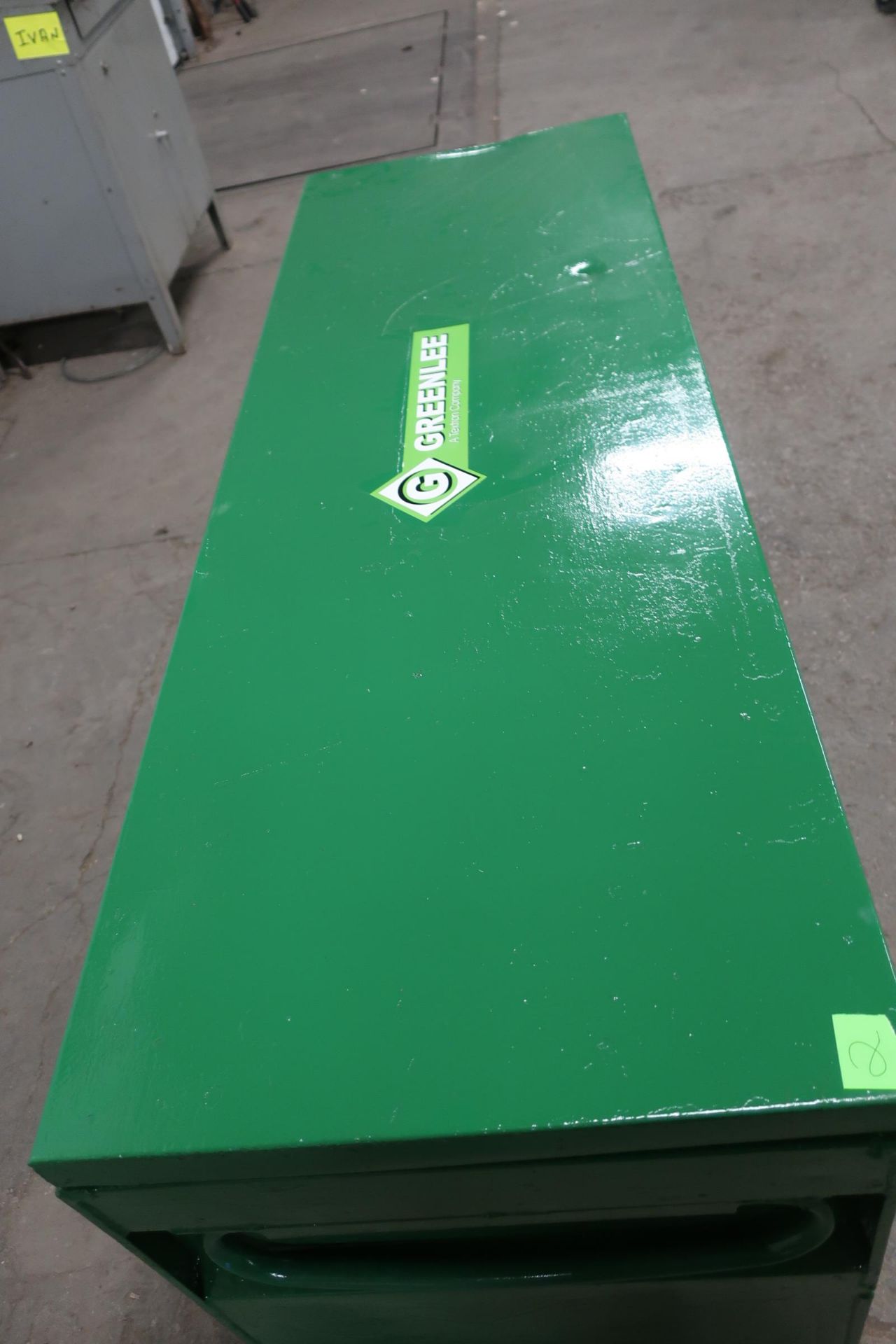 Greenlee Tool Box Jobox on wheels 6' x 2' x 2' - Image 2 of 2