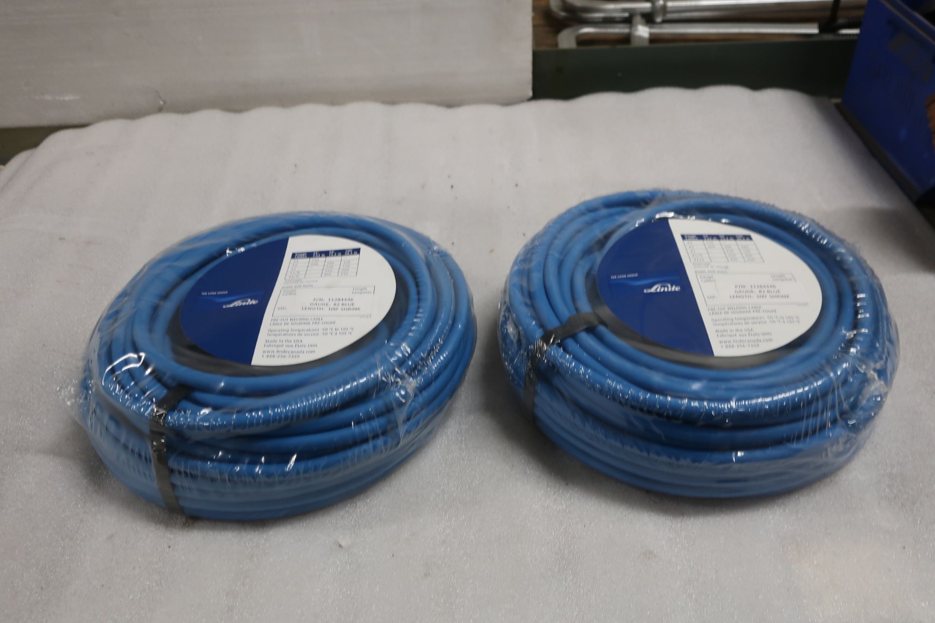 Lot of 2 (2 units) Linde Pre-Cut Welding Cable 100 foot length EACH NEW