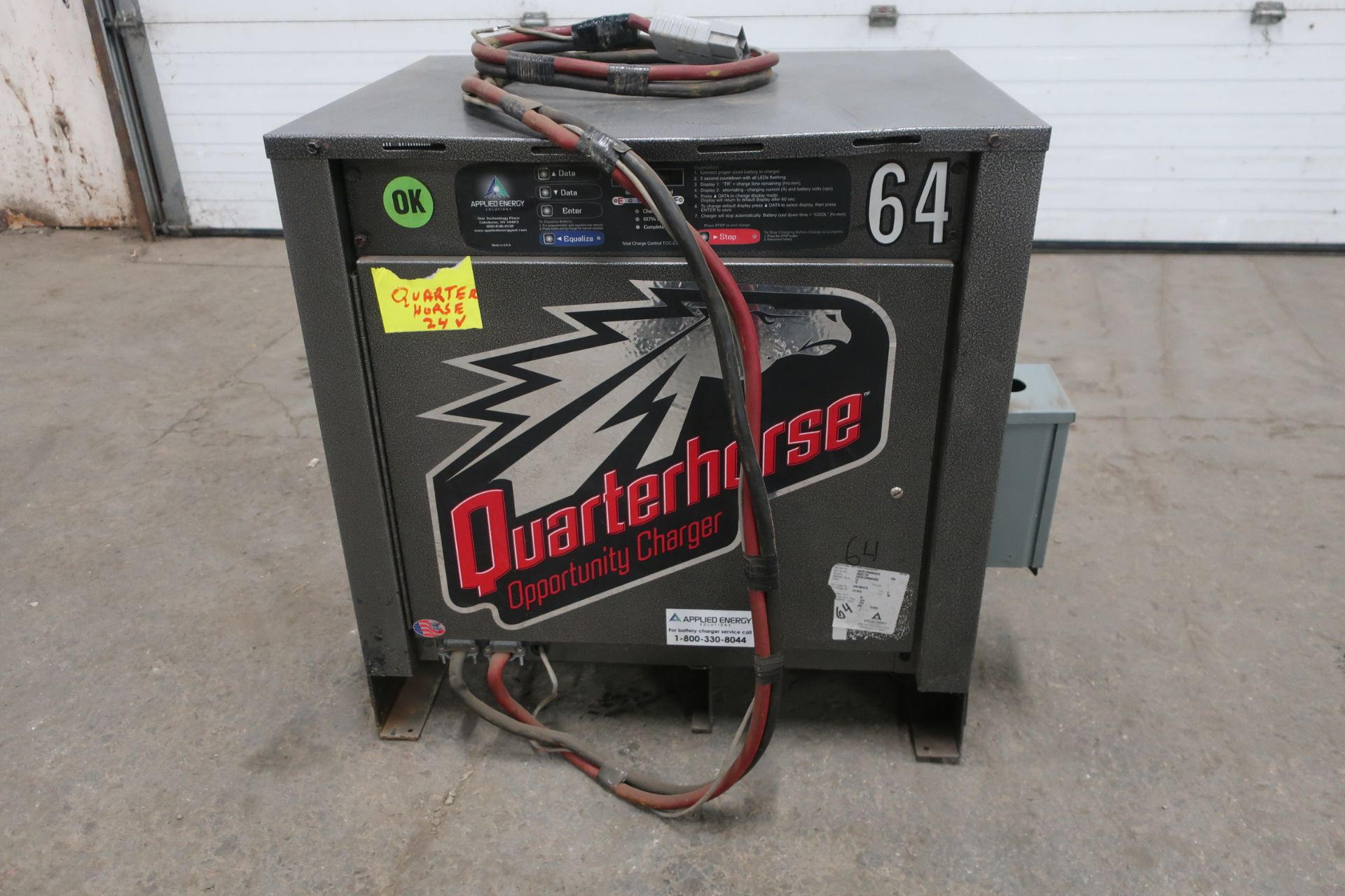 Quarterhorse Opportunity Charger 24V Forklift Battery Charging Unit 240/480/575V input