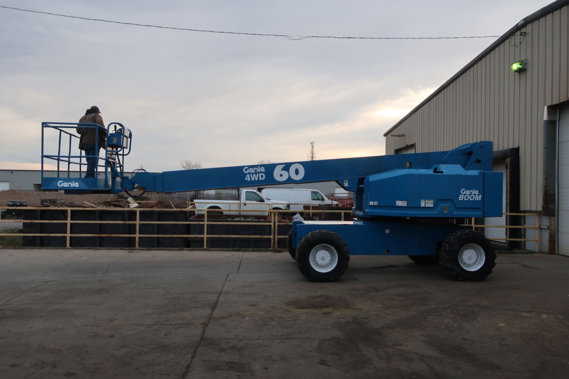 MINT Genie Zoom Boom Lift model S60 with 60' height 4x4 with extendable axles with 4WD with LOW