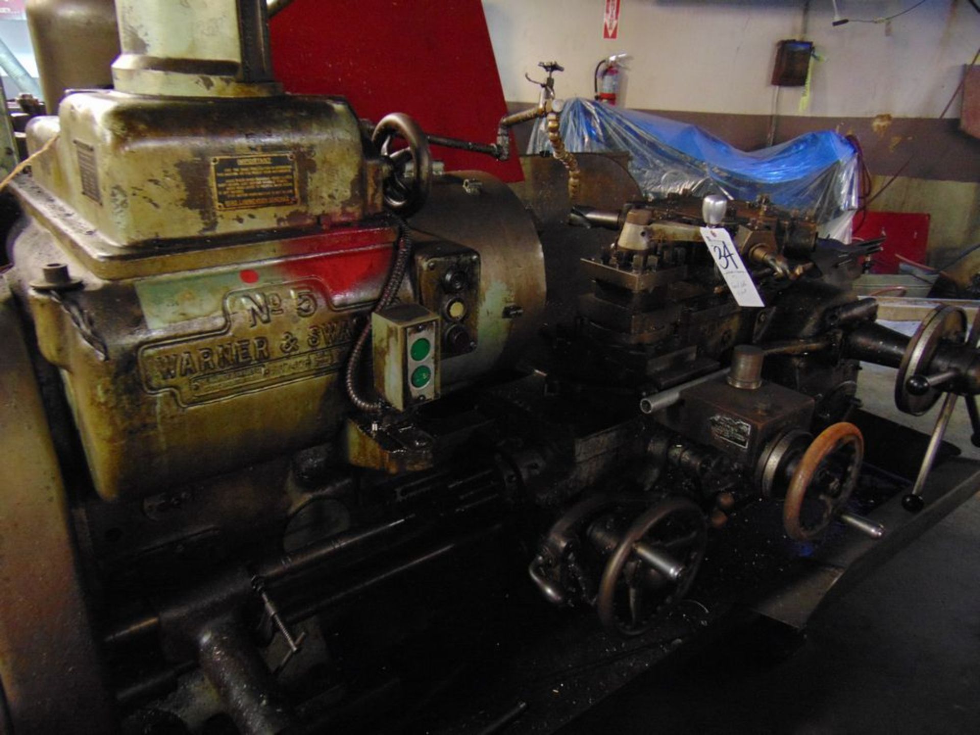 Warner Swasey #5 Turret Lathe, 6-Post - Image 2 of 2