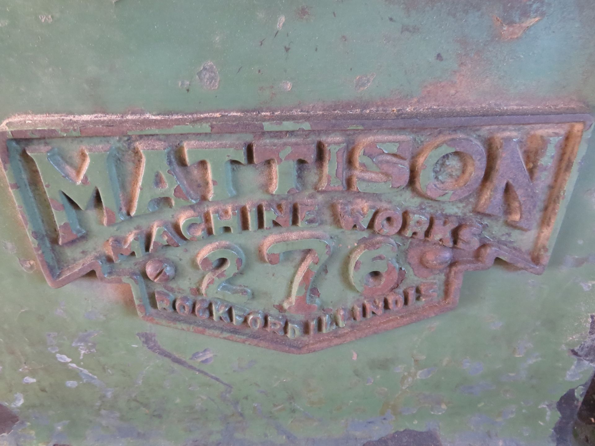 Mattison mod. 276, 6" x 4-Head x 4" Height Moulder - Image 5 of 5