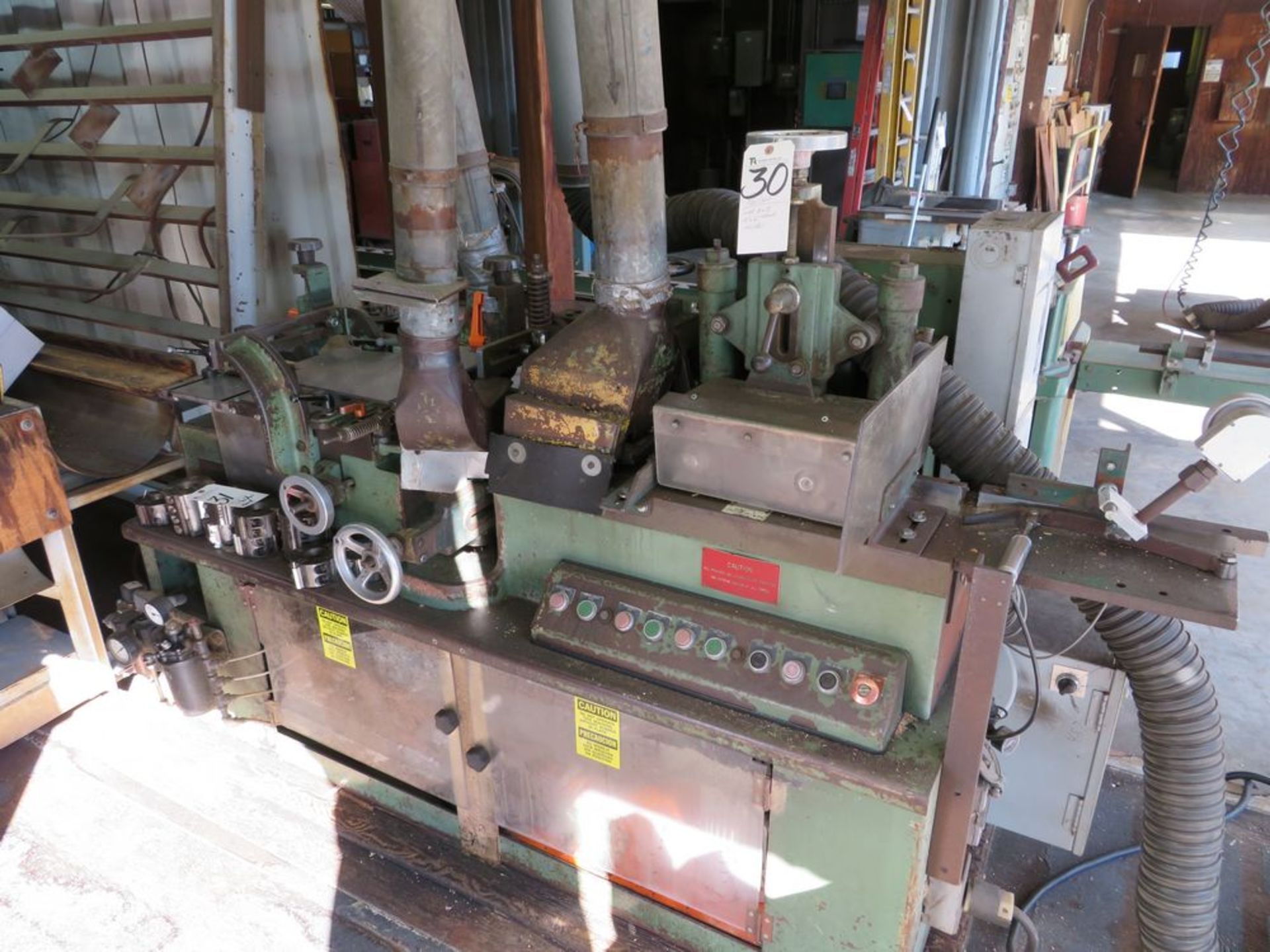 Paulson mod. 6NB, 4" x 6-Head Moulder