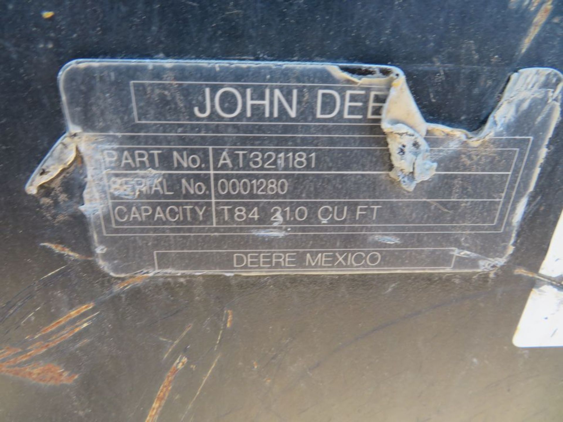 (2017) John Deere mod. T-72, 72" Low Profile Bucket w/ Bolts on Teeth; S/N 0001280 - Image 3 of 3