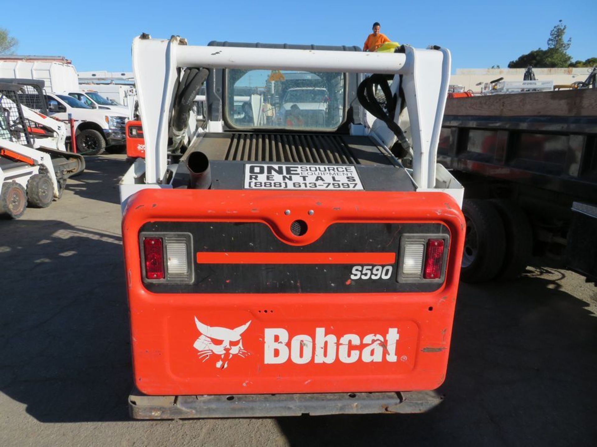 (2017) Bobcat mod. S590, Skid Steer Loader Diesel, 66hp, Rated Operating Cap. (ISO) 2,100lb., - Image 4 of 7