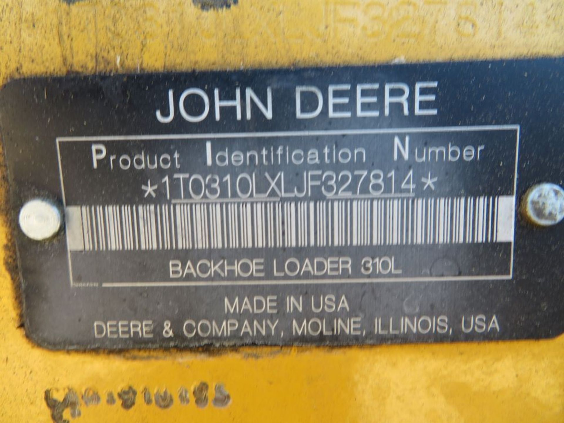 (2018) John Deere mod. 310L Backhoe Loader Net Power 69KW (93hp) at 2,240 RPM, Max Standard - Image 11 of 11