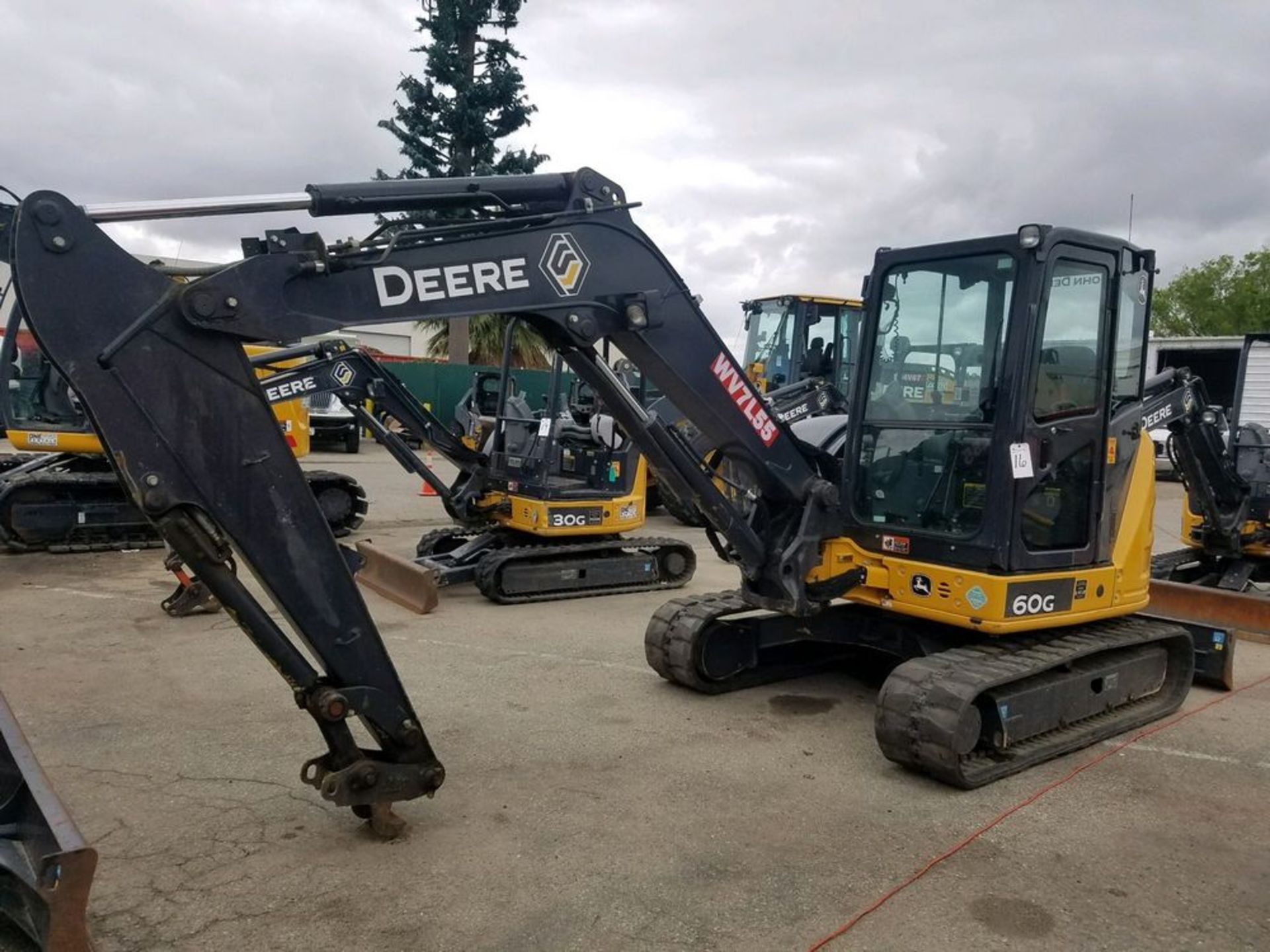 (2017) John Deere mod. 60G, Compact Excavator Net Power 39.6KW (53hp), Max Digging Depth 3.77m,