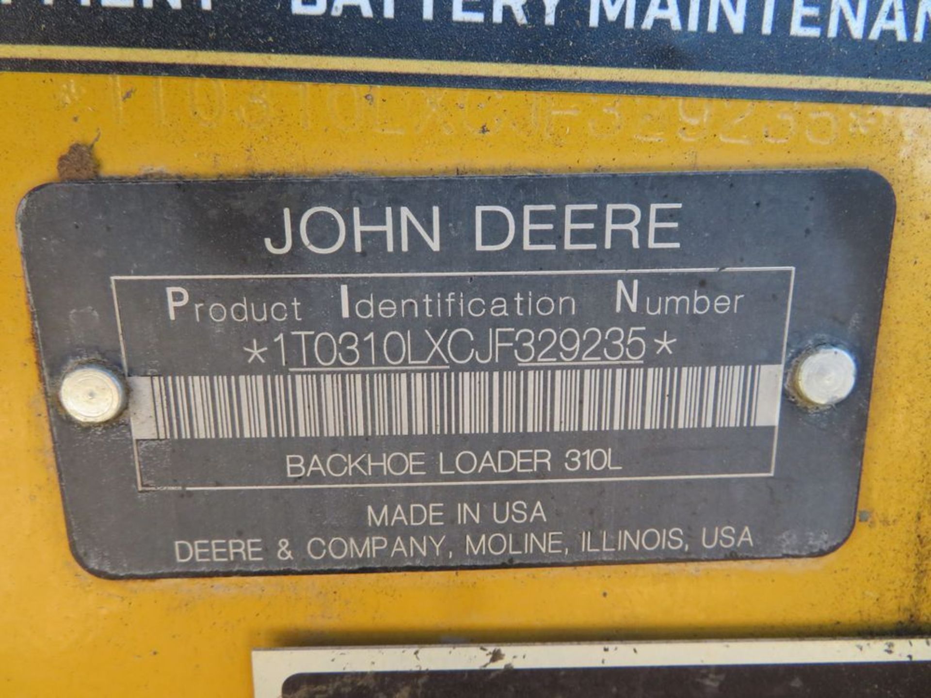 (2018) John Deere mod. 310L Backhoe Loader Net Power 69KW (93hp) at 2,240 RPM, Max Standard - Image 10 of 10