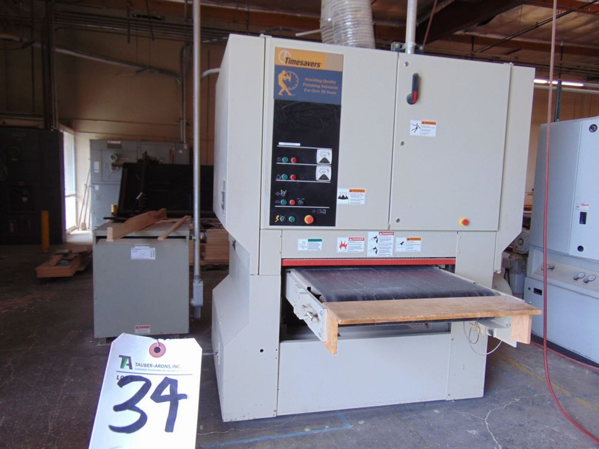 Timesaver mod. 237-2K/AIC, Dbl. Drum Top & Bottom 36" Wide Belt Sander Planer w/ 112.5 KVA