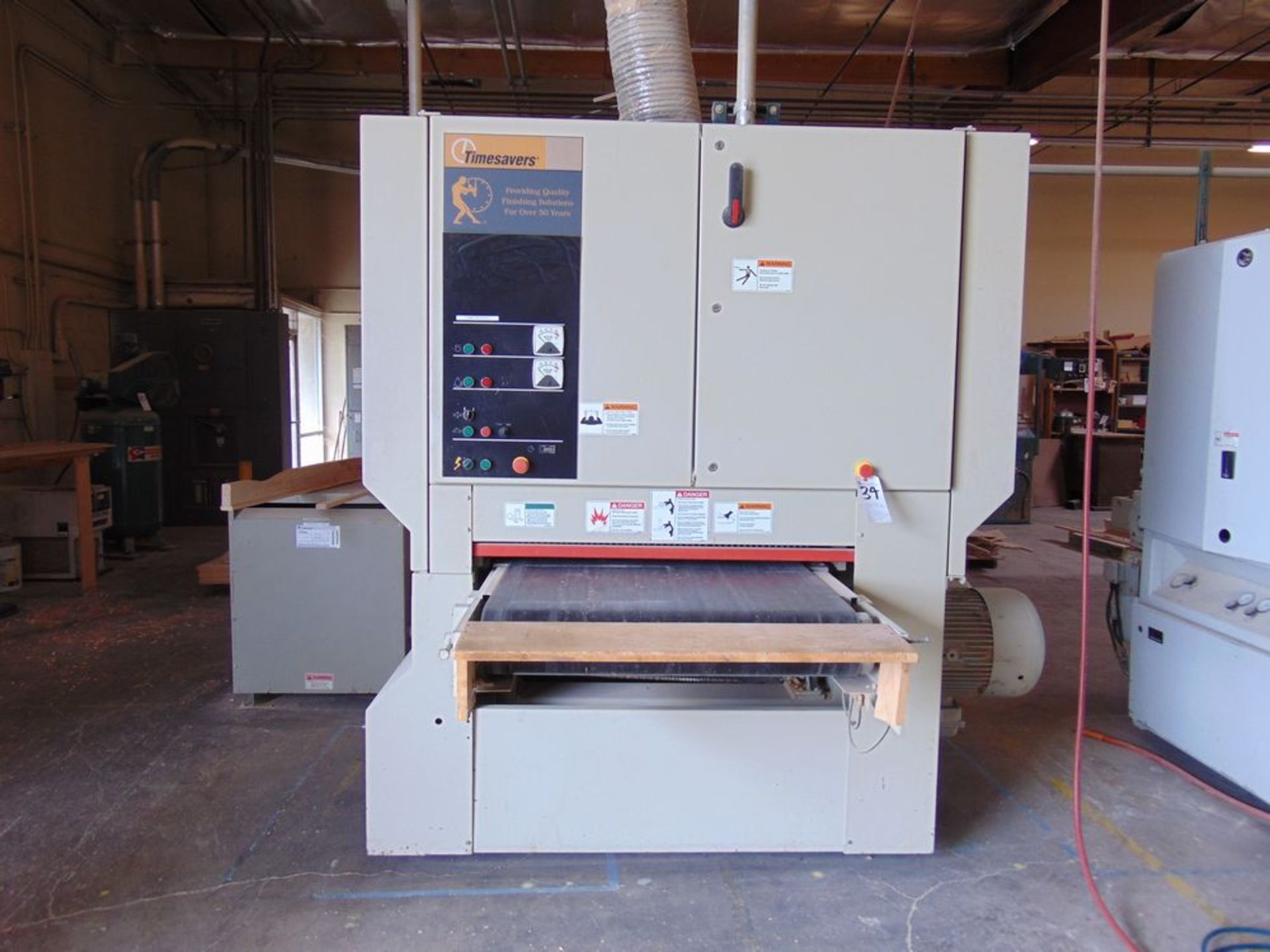 Timesaver mod. 237-2K/AIC, Dbl. Drum Top & Bottom 36" Wide Belt Sander Planer w/ 112.5 KVA - Image 2 of 4