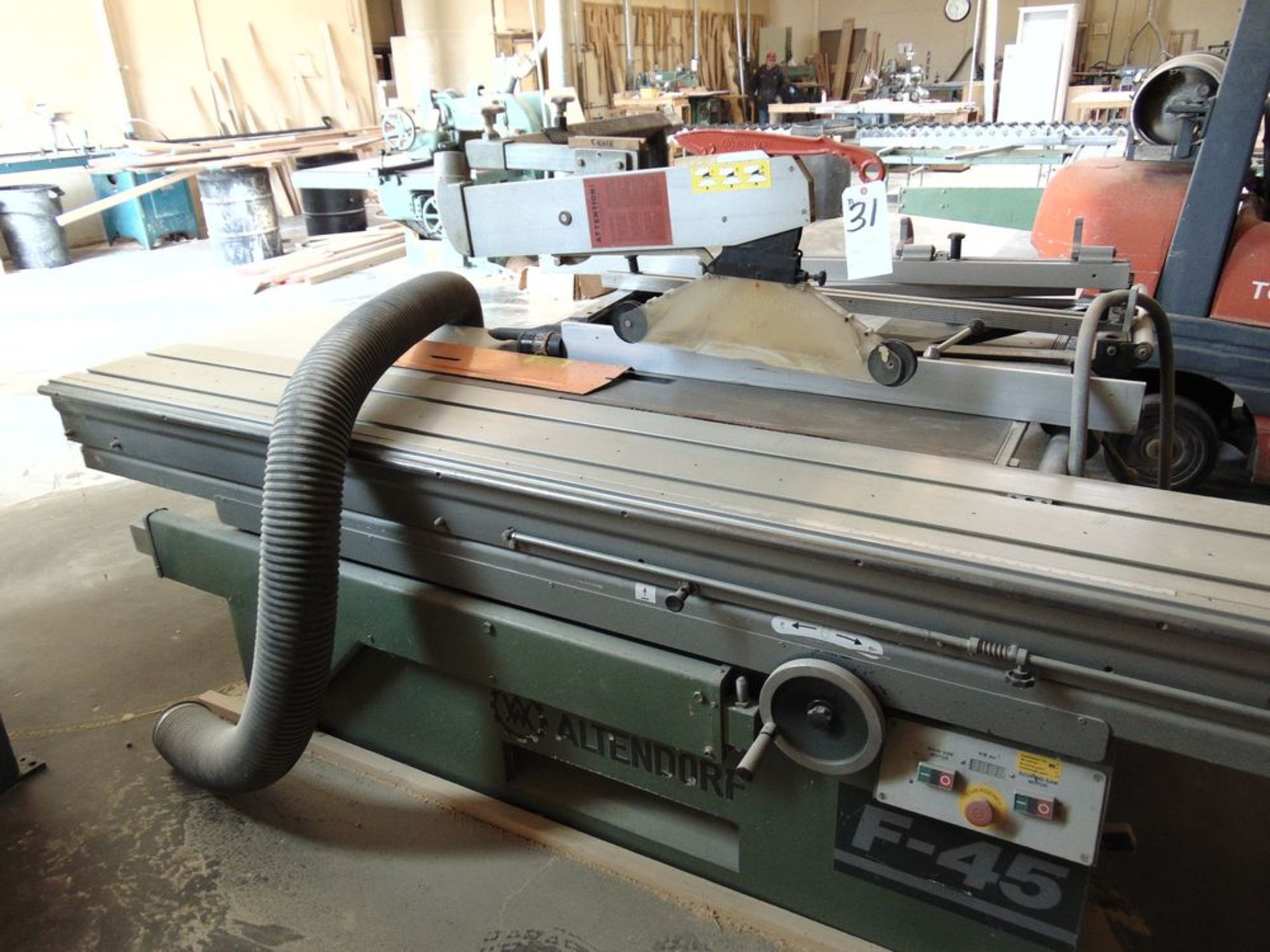 Altendorf mod. F-45, Sliding Bed Table Saw S/N 89-11-148