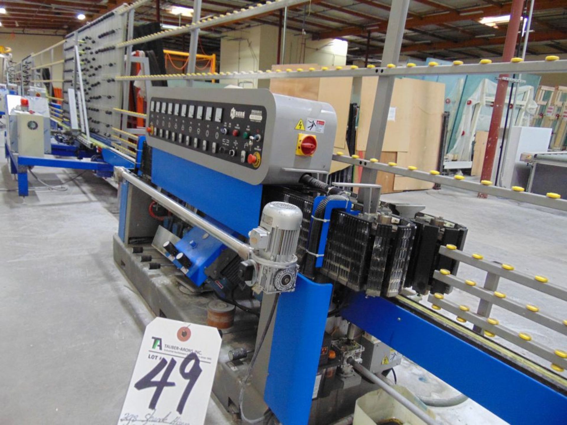 (2018) Shunde Hiseng mod. HSE-9243S, Glass Straight Line Edging Machine; S/N n/a